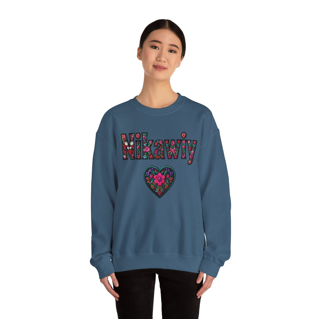 Nikawiy Floral Heart Sweatshirt