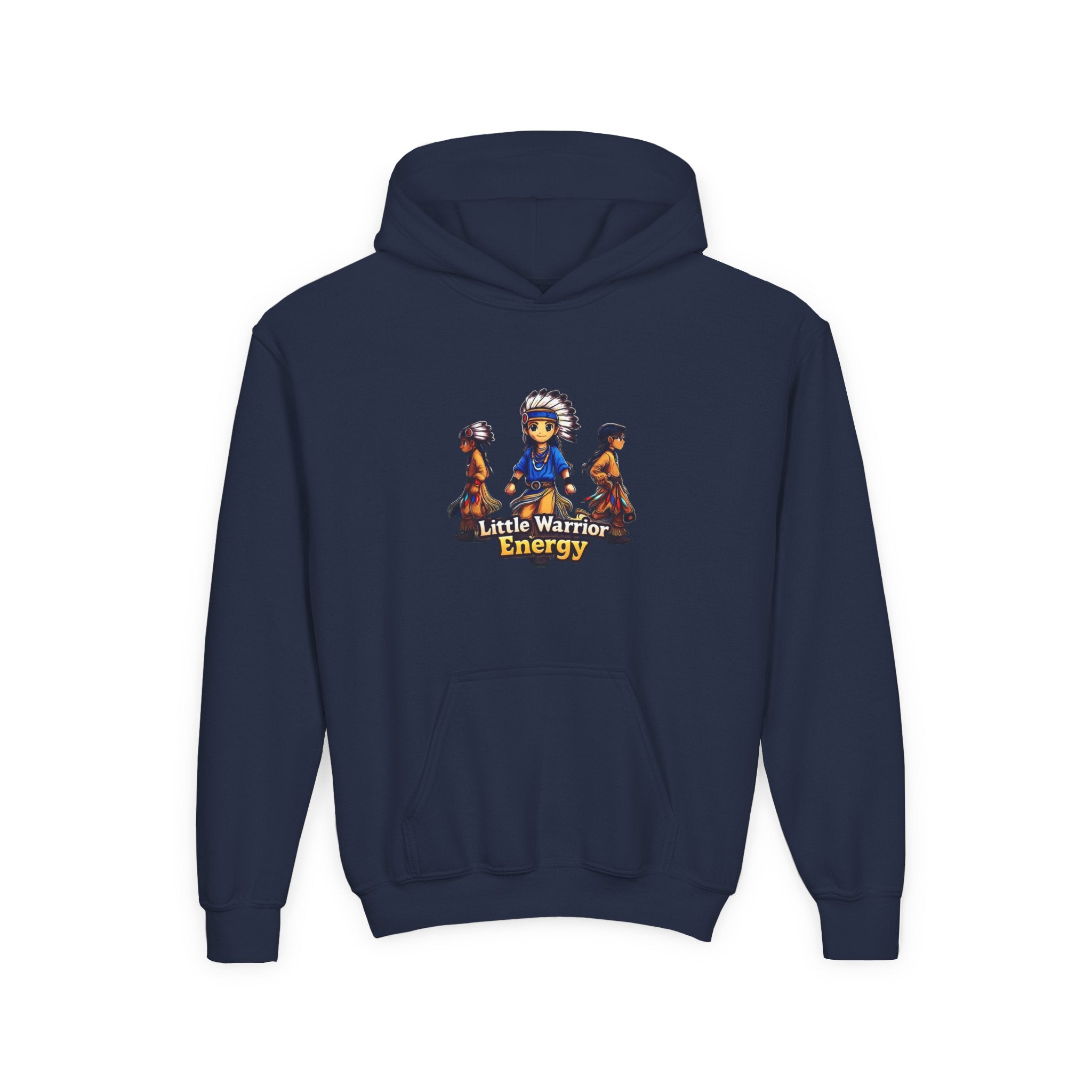 Youth Hoodie — Little Warriors Energy Graphic Pullover