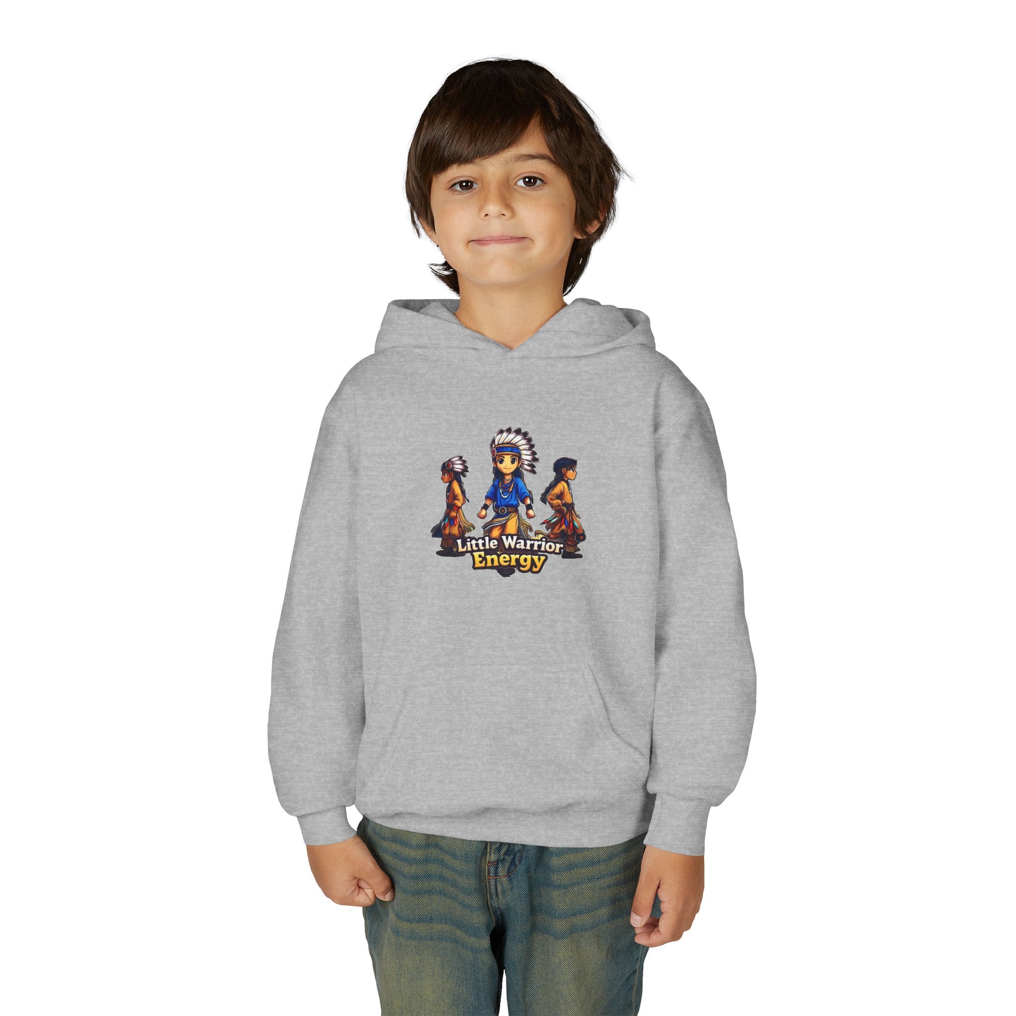 Youth Hoodie — Little Warriors Energy Graphic Pullover