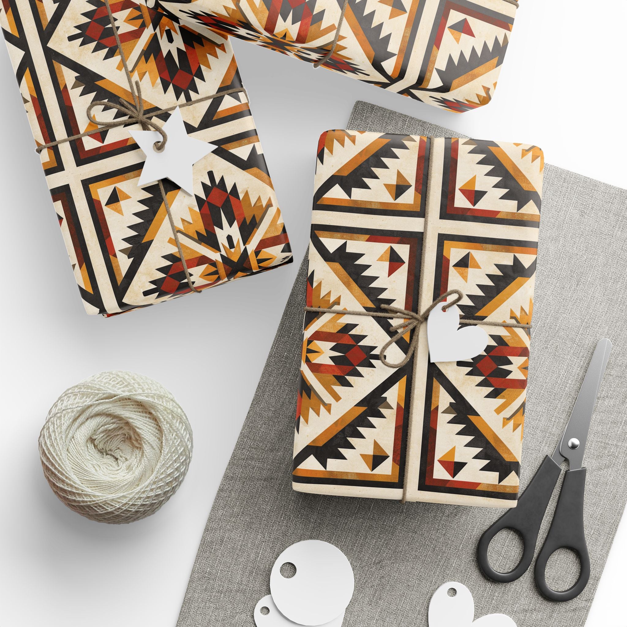 Sacred Directions – Cree Geometric Wrapping Paper