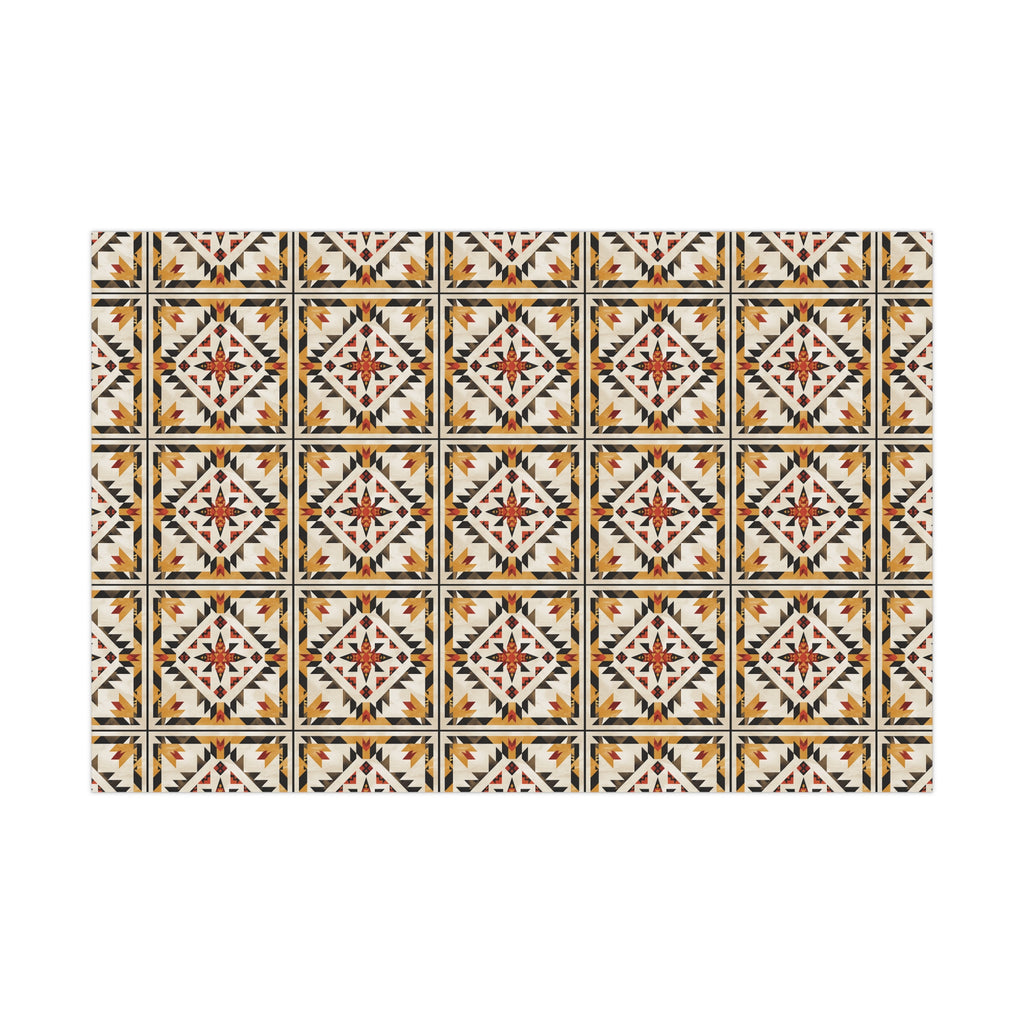 Cree Sunburst Geometric Wrapping Paper