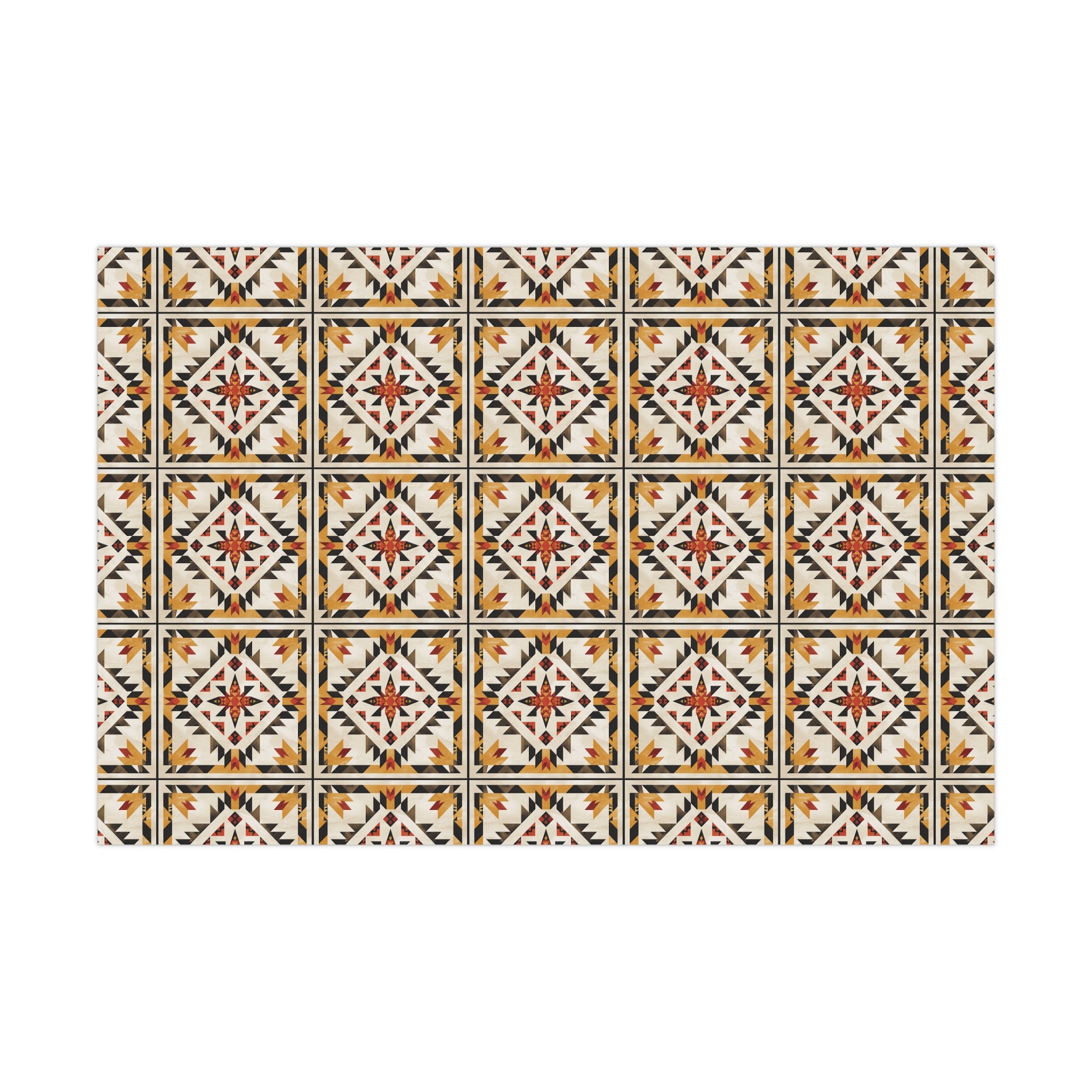 Cree Sunburst Geometric Wrapping Paper