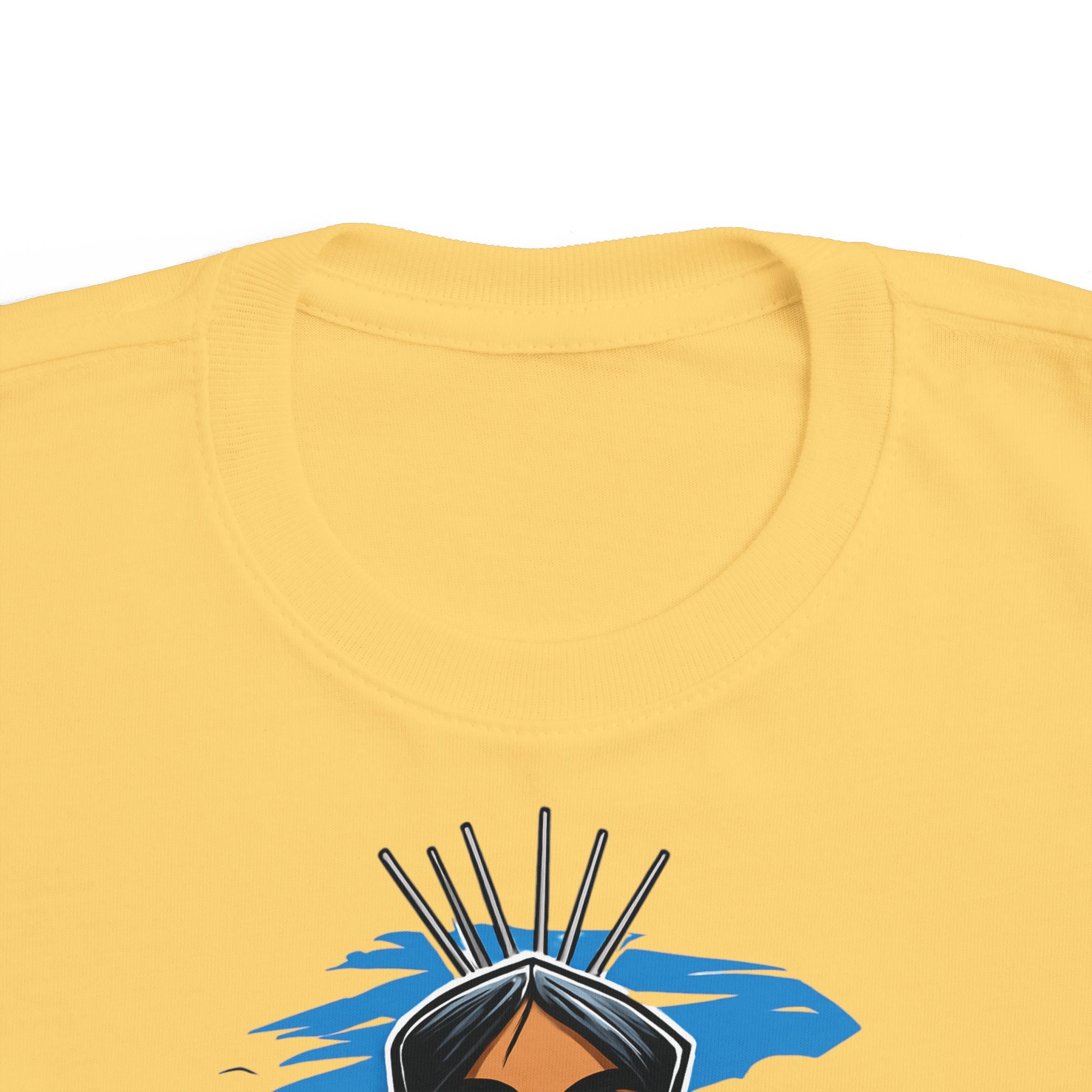 Little Warrior Vibes Toddler Tee — Cute Native-Inspired Character Shirt for Kids