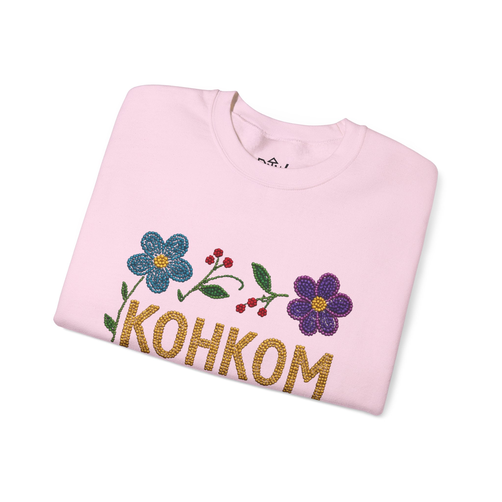 Kohkom Floral Crewneck Sweatshirt — Mother’s Day Indigenous-Inspired Sweatshirt