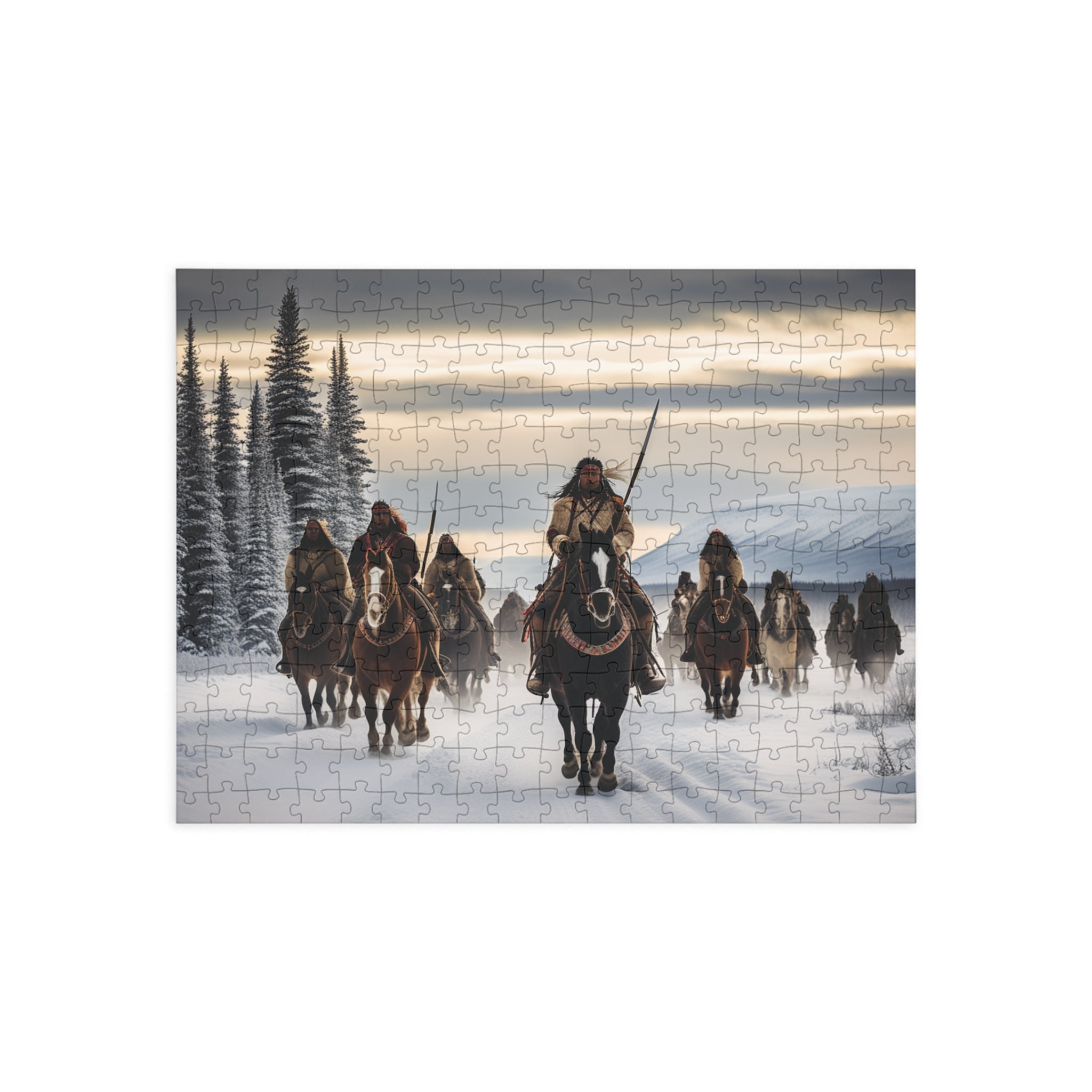 Indigenous Warriors on Horseback  Puzzle
