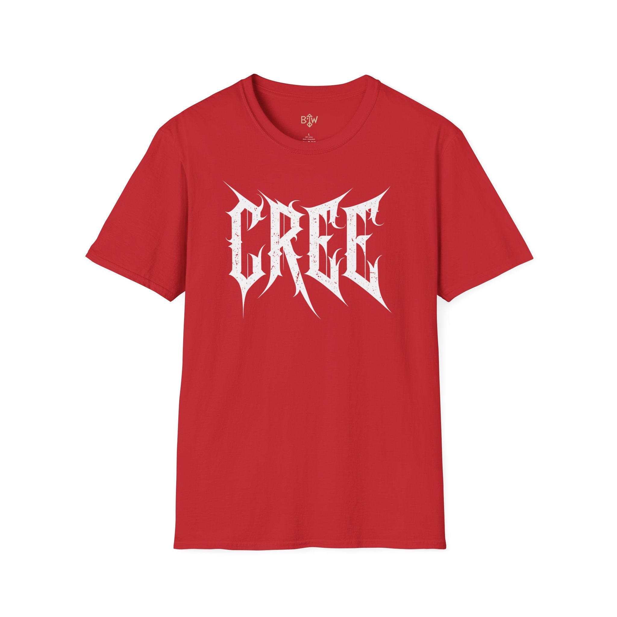 Cree Gothic Metal Logo T-Shirt