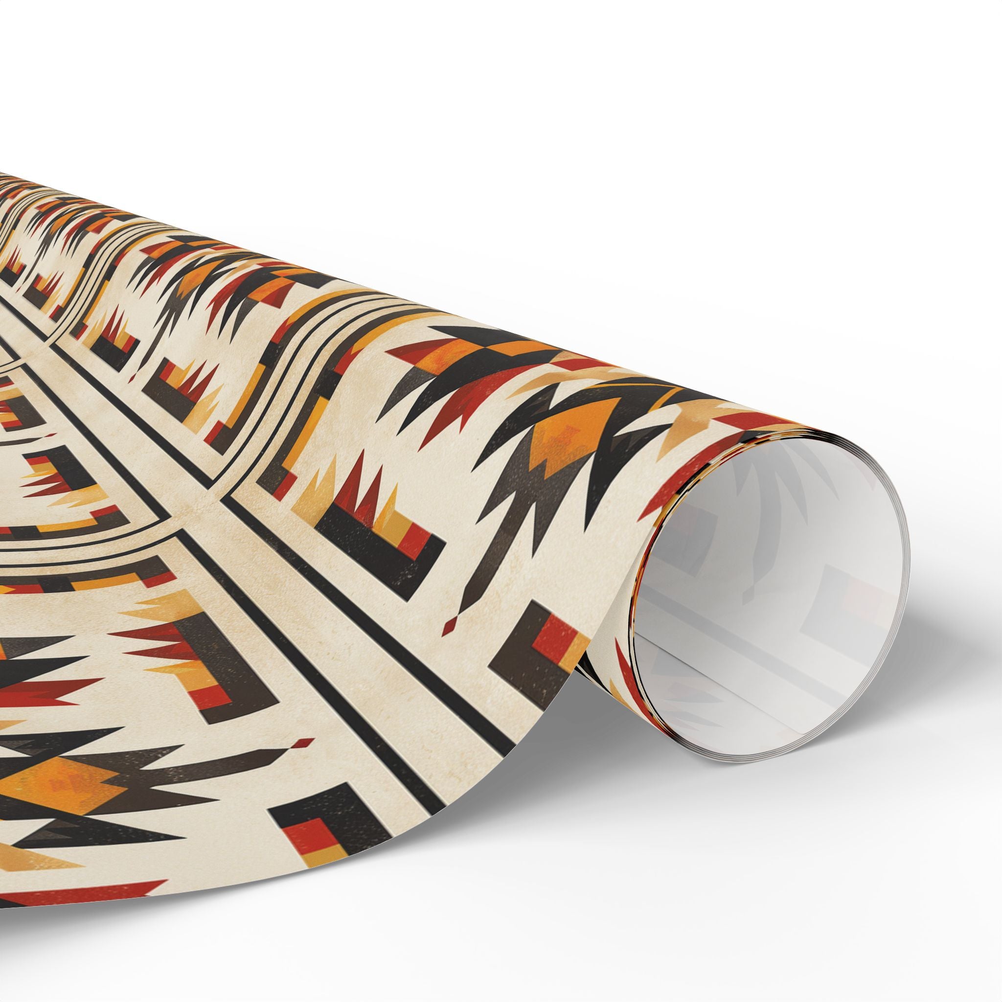 Sunburst Spirit – Plains Cree Geometric Wrapping Paper