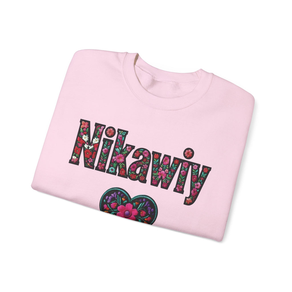 Nikawiy Floral Heart Sweatshirt