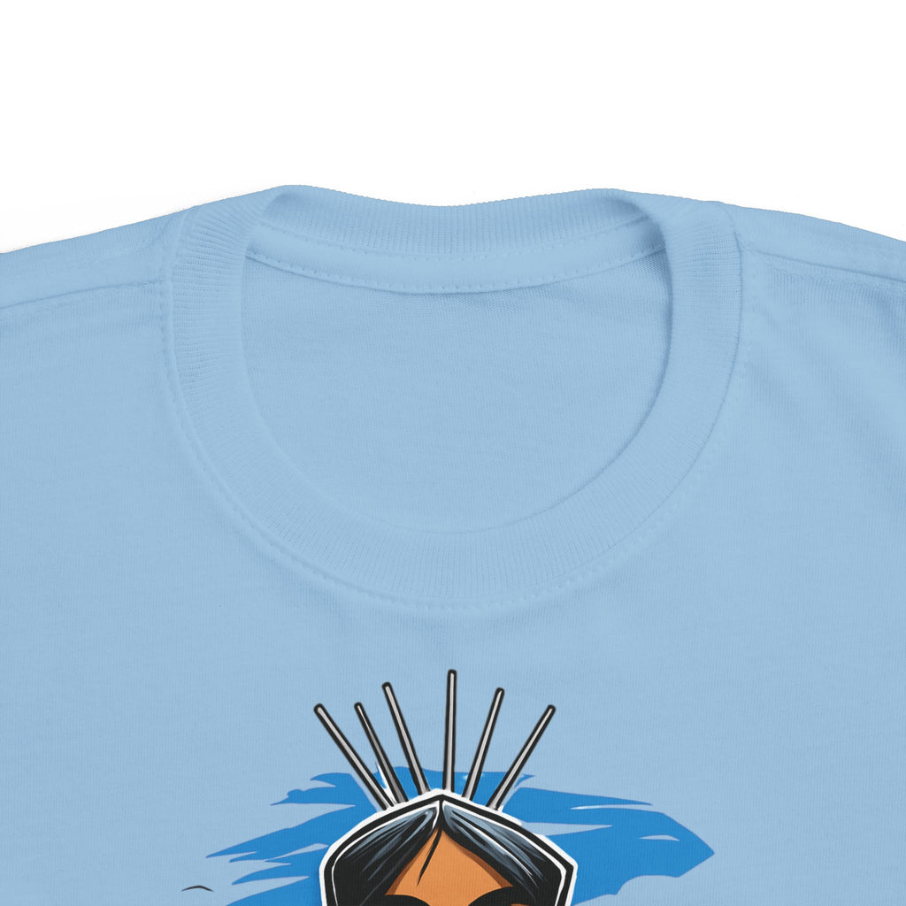 Little Warrior Vibes Toddler Tee — Cute Native-Inspired Character Shirt for Kids