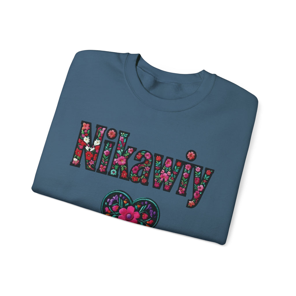 Nikawiy Floral Heart Sweatshirt