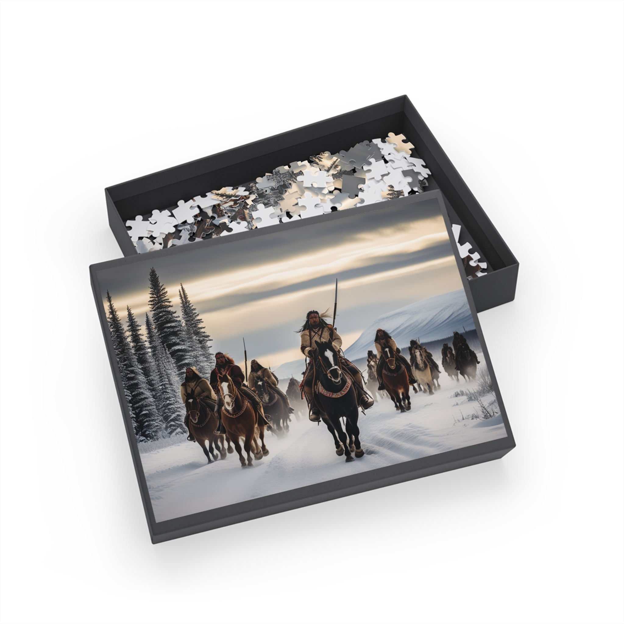 Indigenous Warriors on Horseback  Puzzle