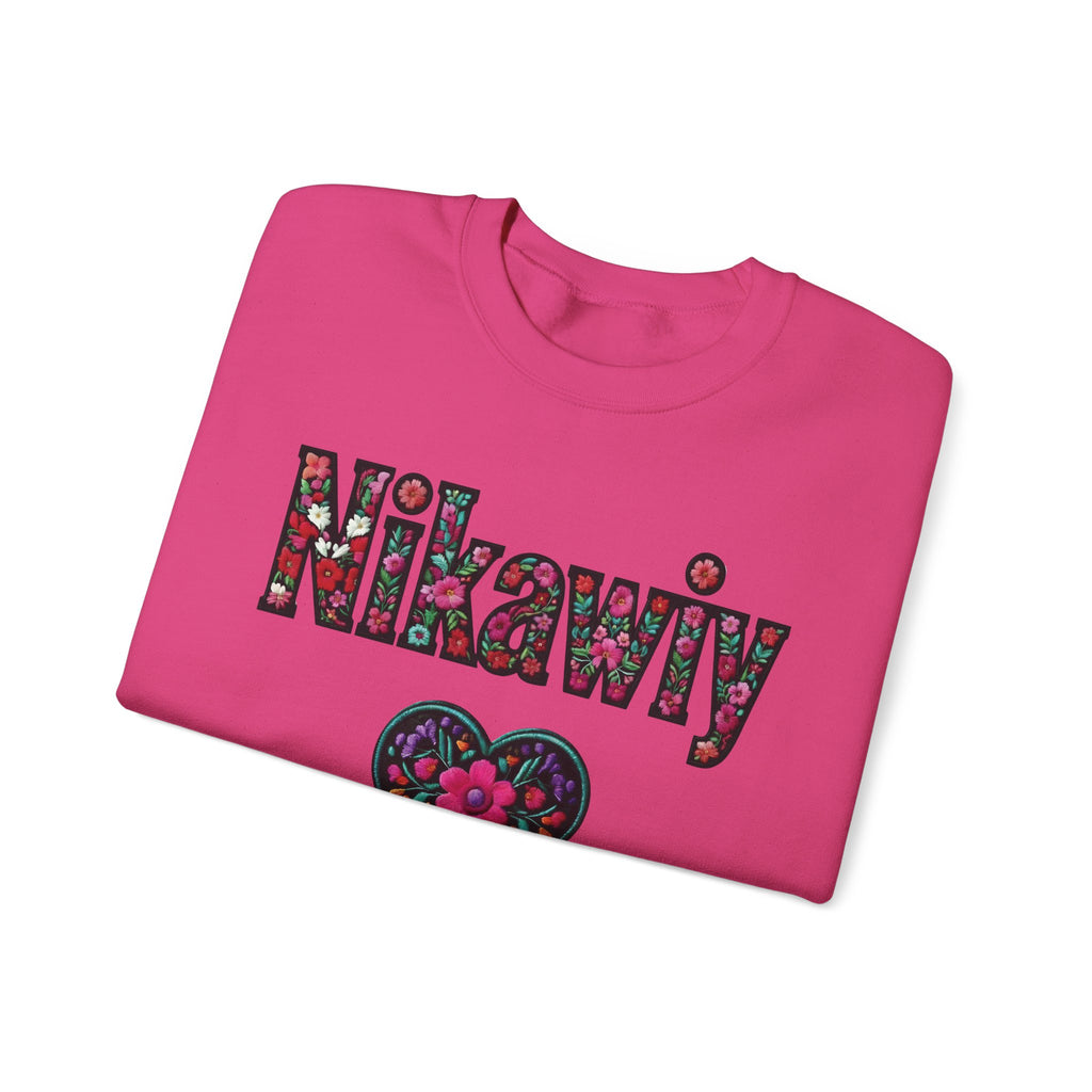 Nikawiy Floral Heart Sweatshirt