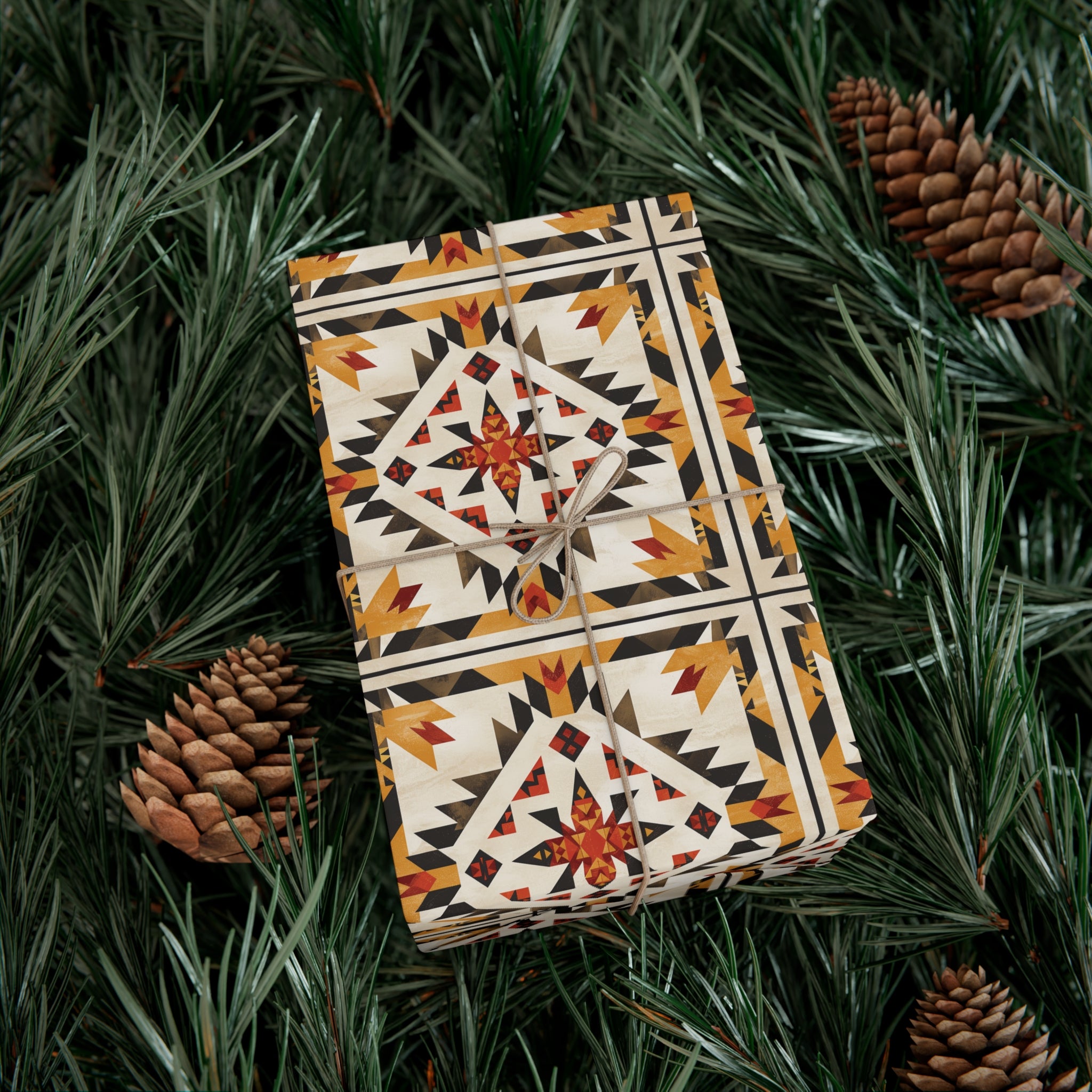 Cree Sunburst Geometric Wrapping Paper