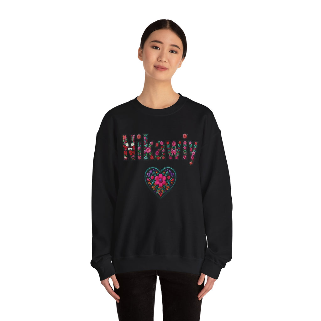 Nikawiy Floral Heart Sweatshirt