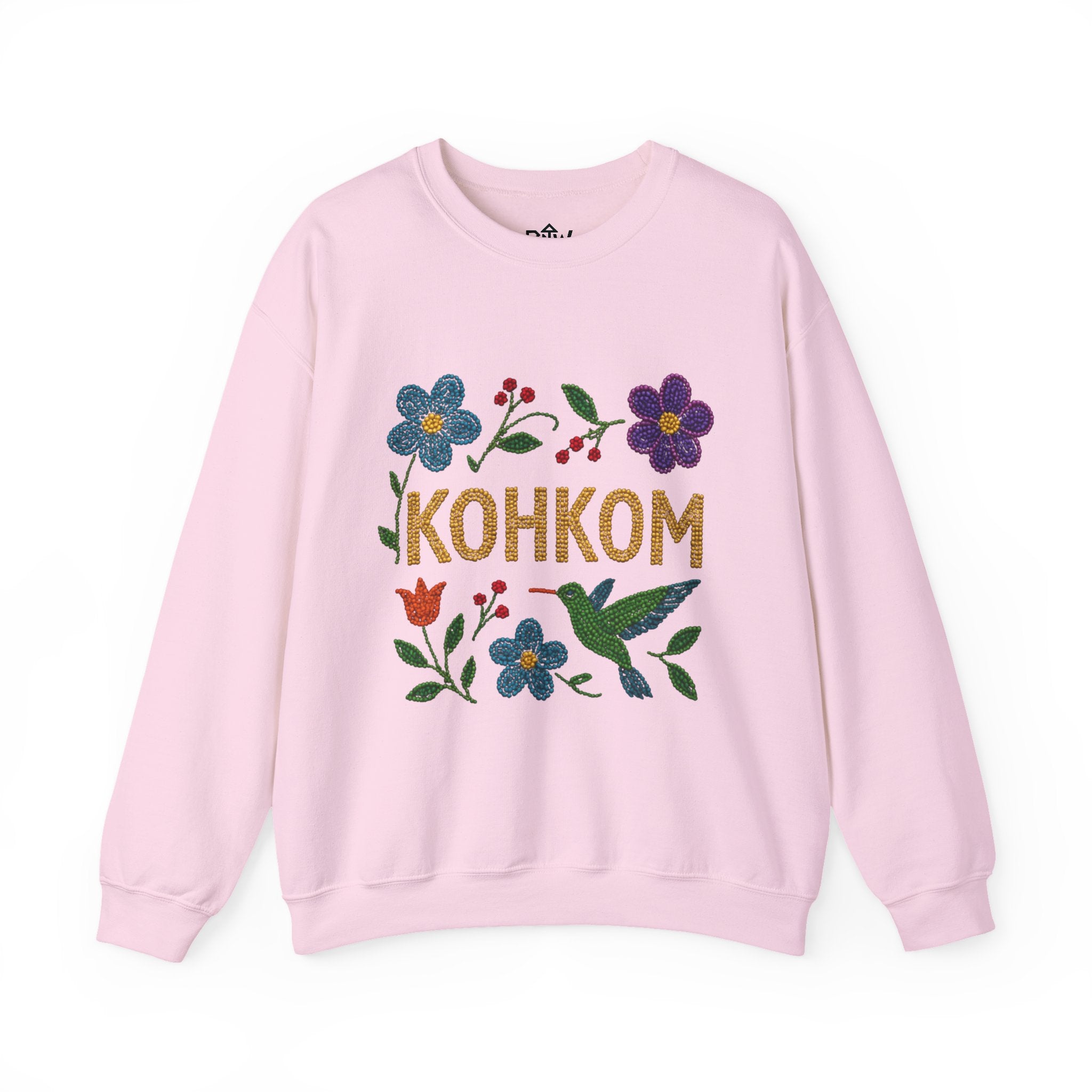 Kohkom Floral Crewneck Sweatshirt — Mother’s Day Indigenous-Inspired Sweatshirt