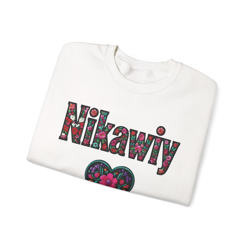 Nikawiy Floral Heart Sweatshirt
