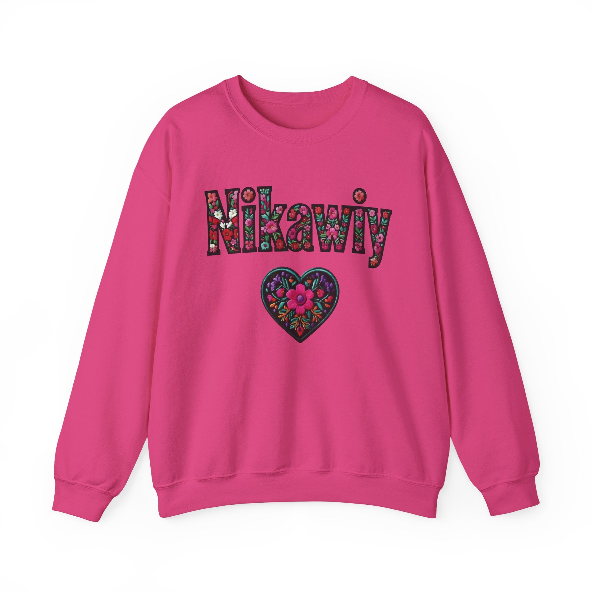 Nikawiy Floral Heart Sweatshirt