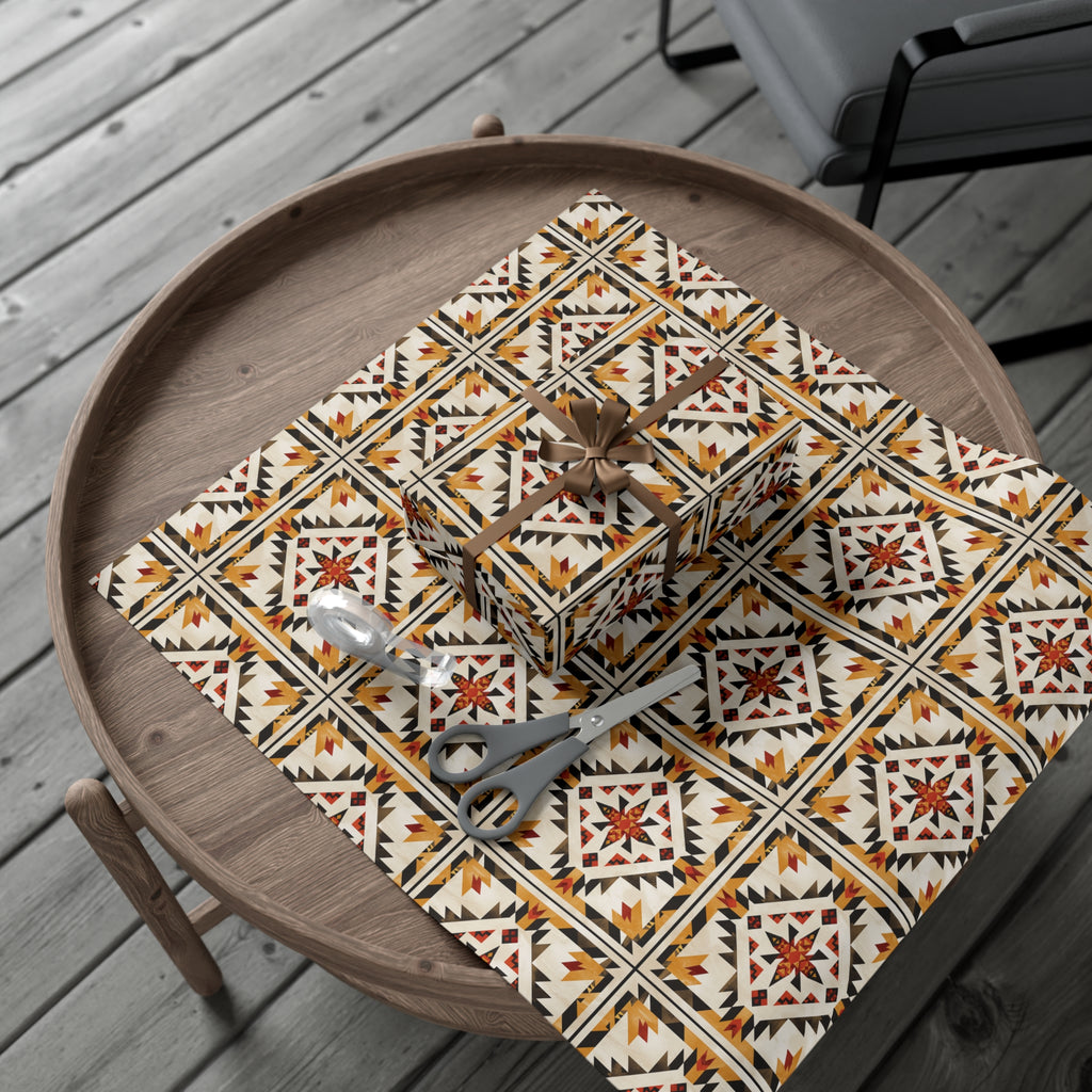 Cree Sunburst Geometric Wrapping Paper
