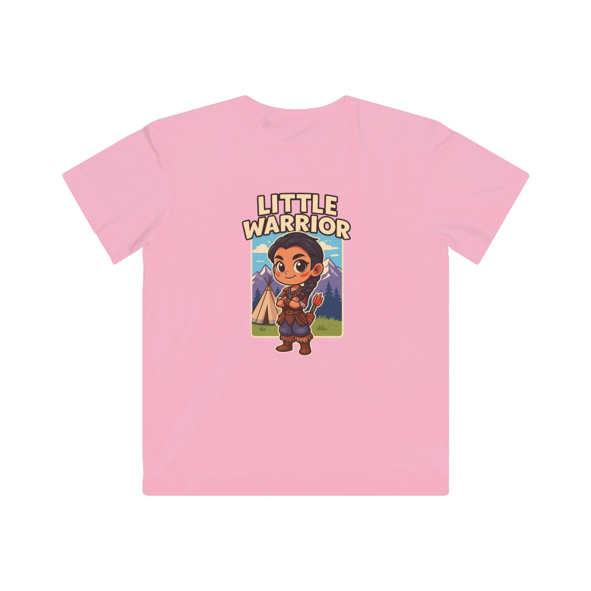 Little Warrior Kids T‑Shirt — Cute Adventure Graphic Tee for Boys & Girls