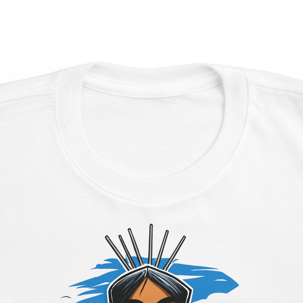 Little Warrior Vibes Toddler Tee — Cute Native-Inspired Character Shirt for Kids