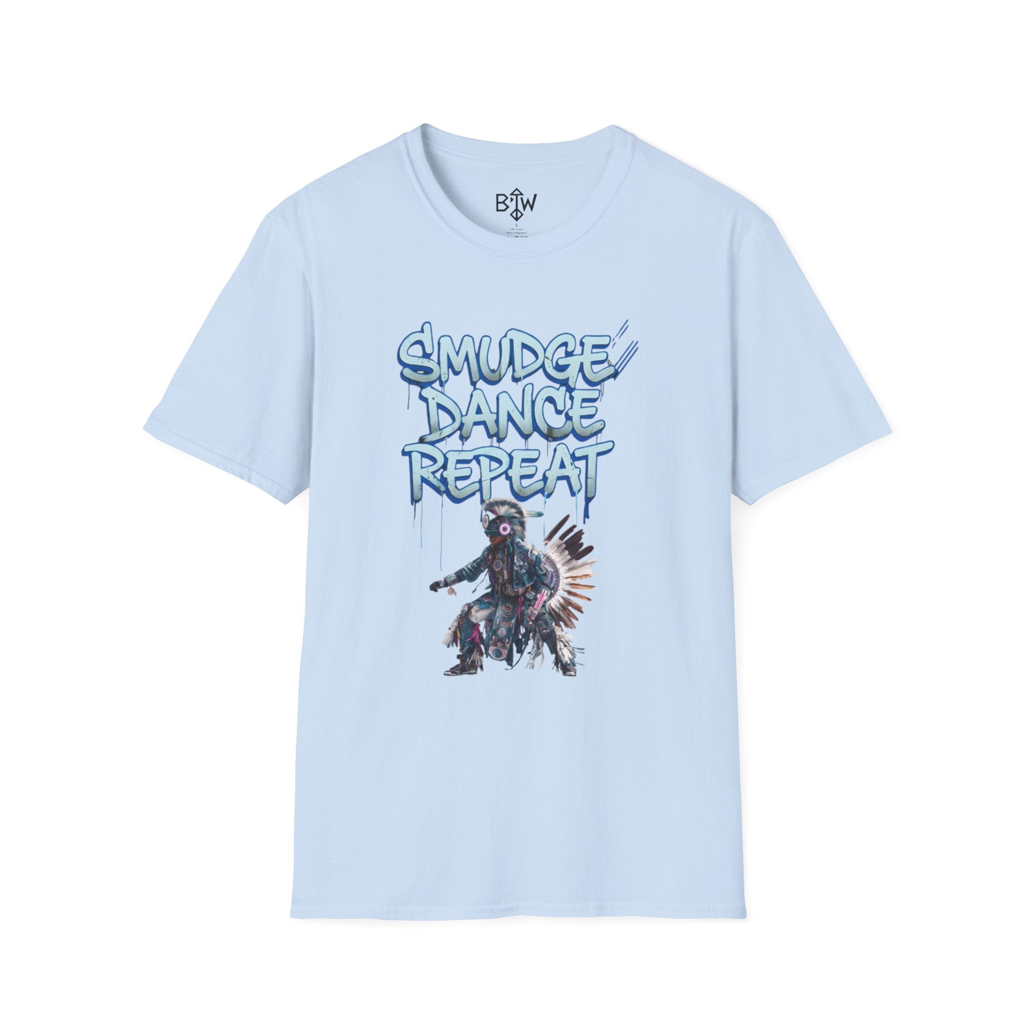 Smudge Dance Repeat T-Shirt — Tribal Dancer Graphic Tee