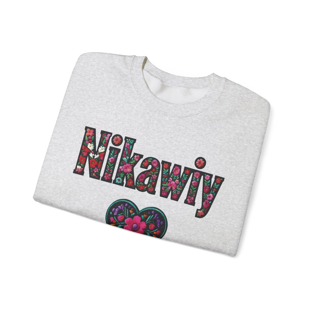 Nikawiy Floral Heart Sweatshirt