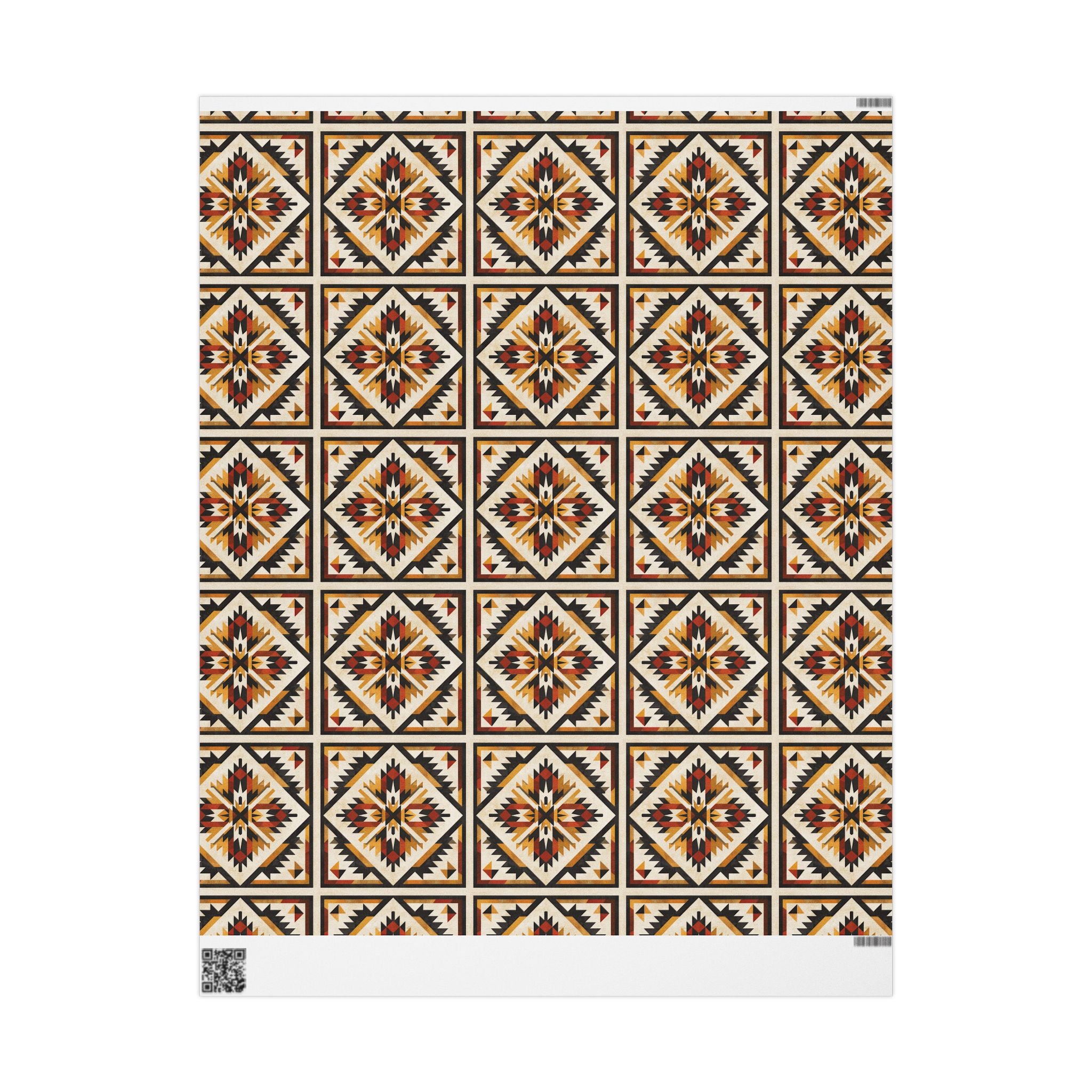 Sacred Directions – Cree Geometric Wrapping Paper