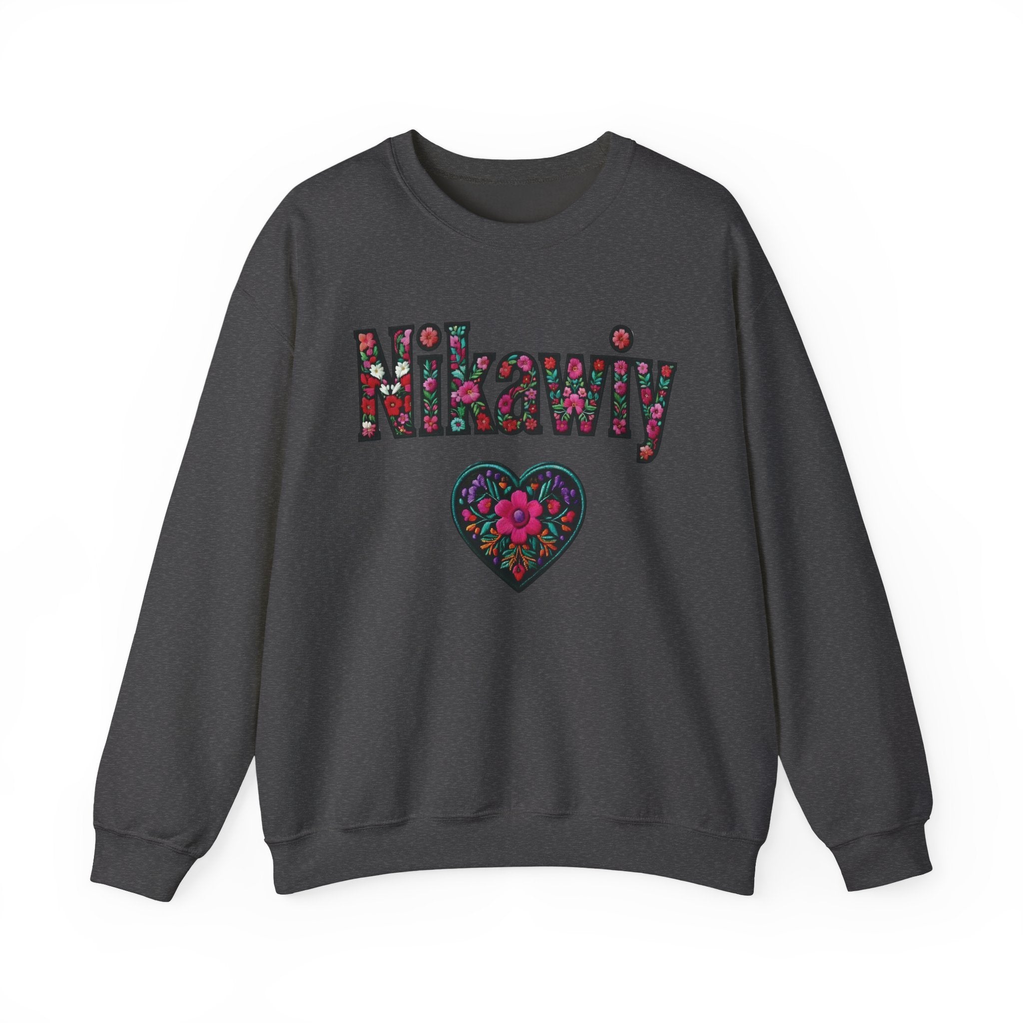 Nikawiy Floral Heart Sweatshirt
