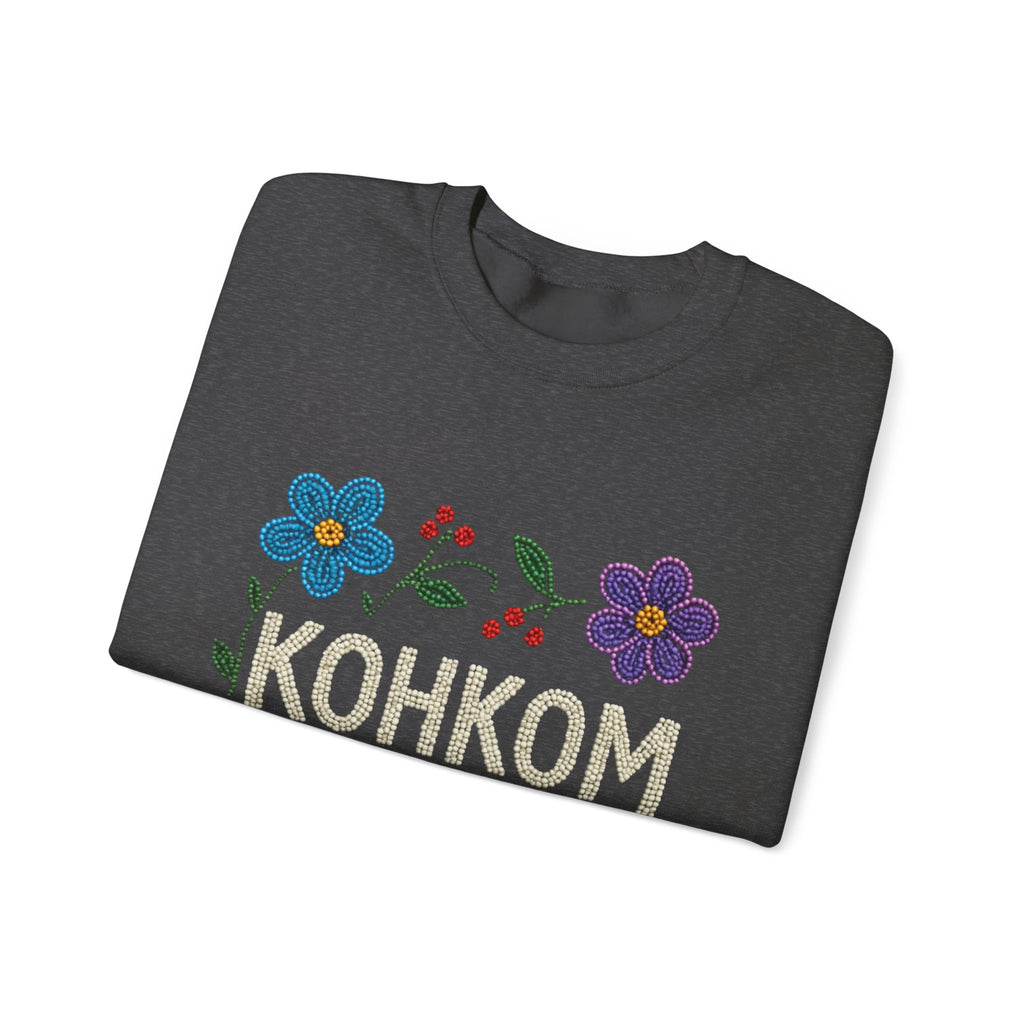 Hummingbird and Floral Kohkom Sweatshirt