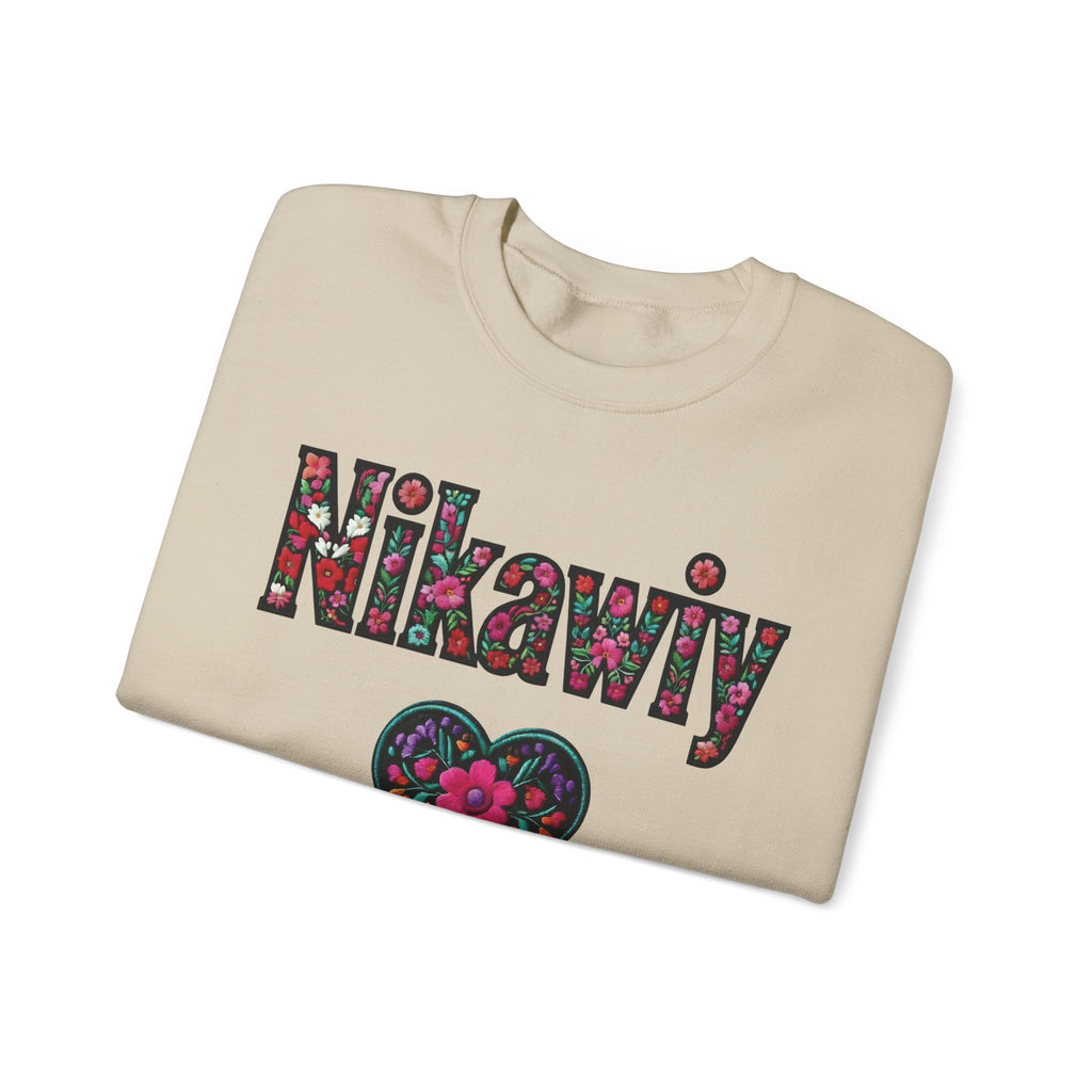 Nikawiy Floral Heart Sweatshirt