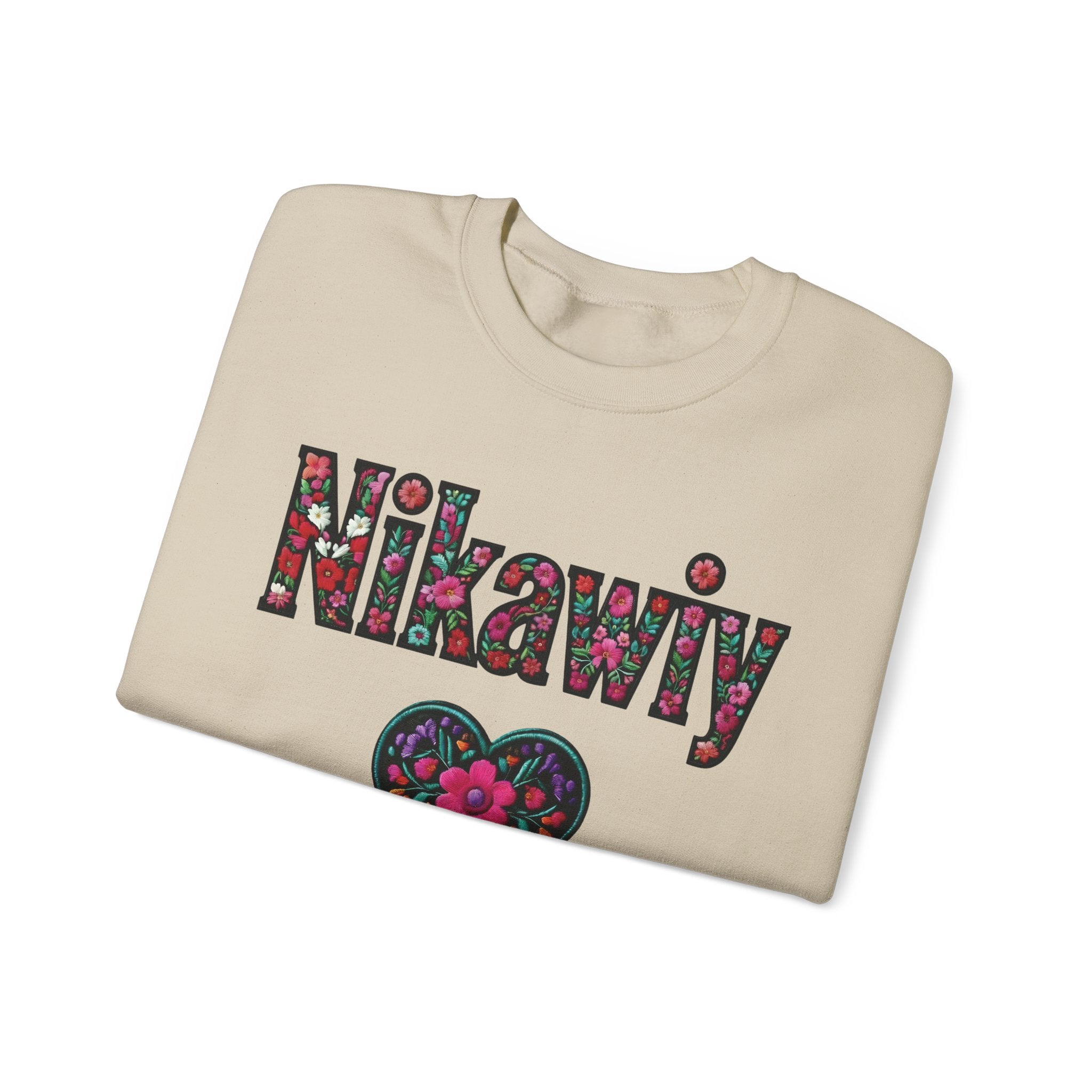 Nikawiy Floral Heart Sweatshirt