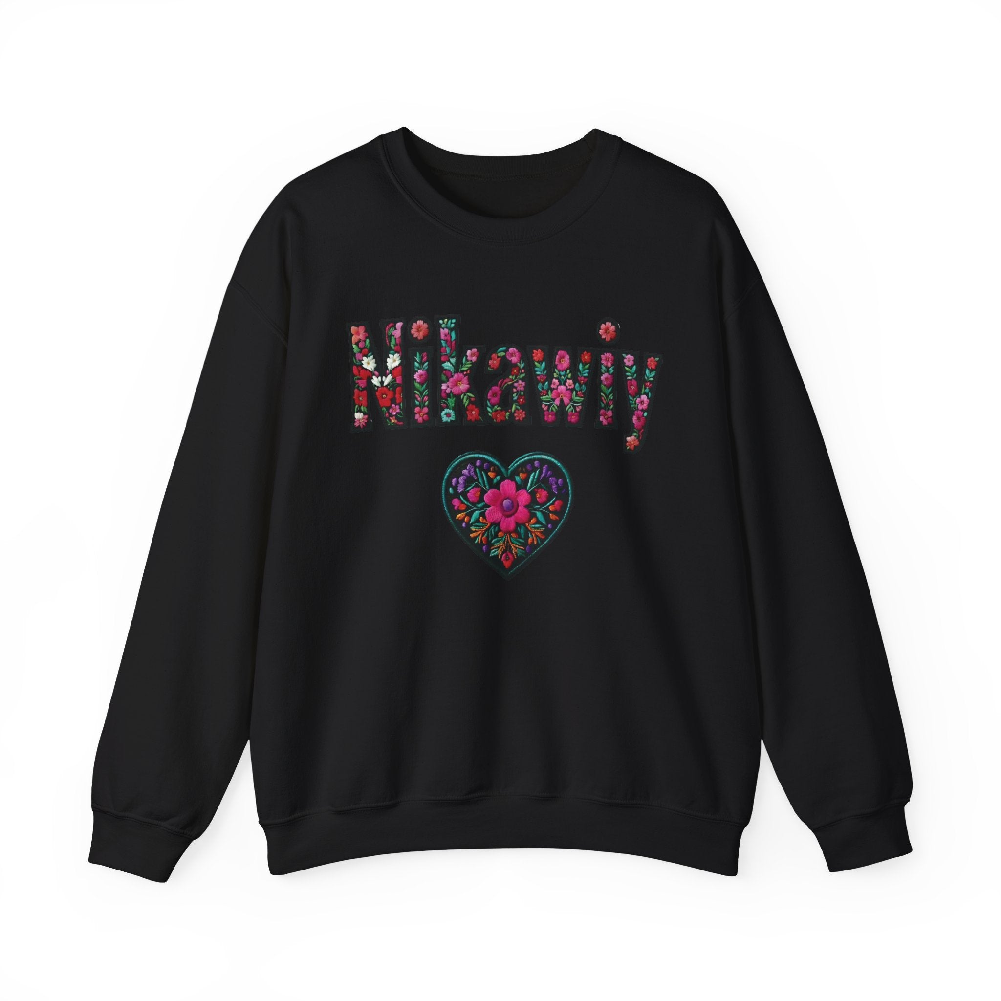 Nikawiy Floral Heart Sweatshirt