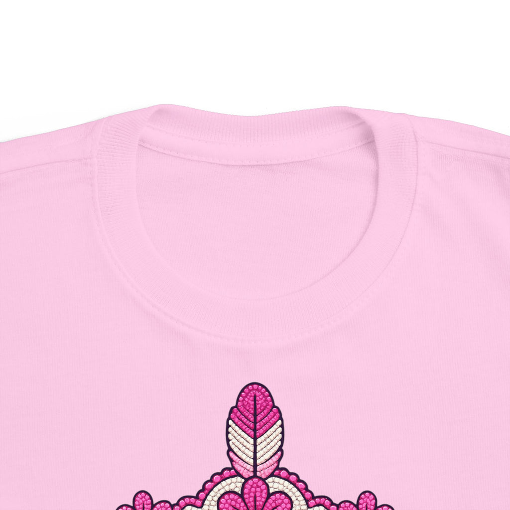 Toddler Princess Crown Tee — Pink 'Princess' Graphic Kids Shirt