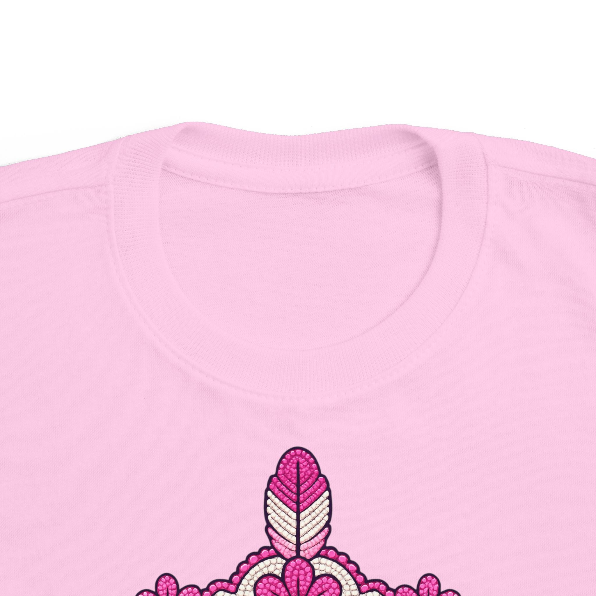 Toddler Princess Crown Tee — Pink 'Princess' Graphic Kids Shirt