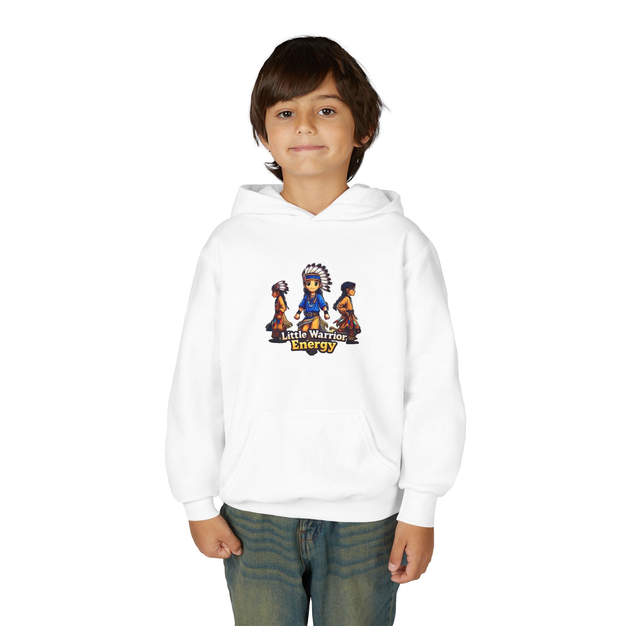 Youth Hoodie — Little Warriors Energy Graphic Pullover