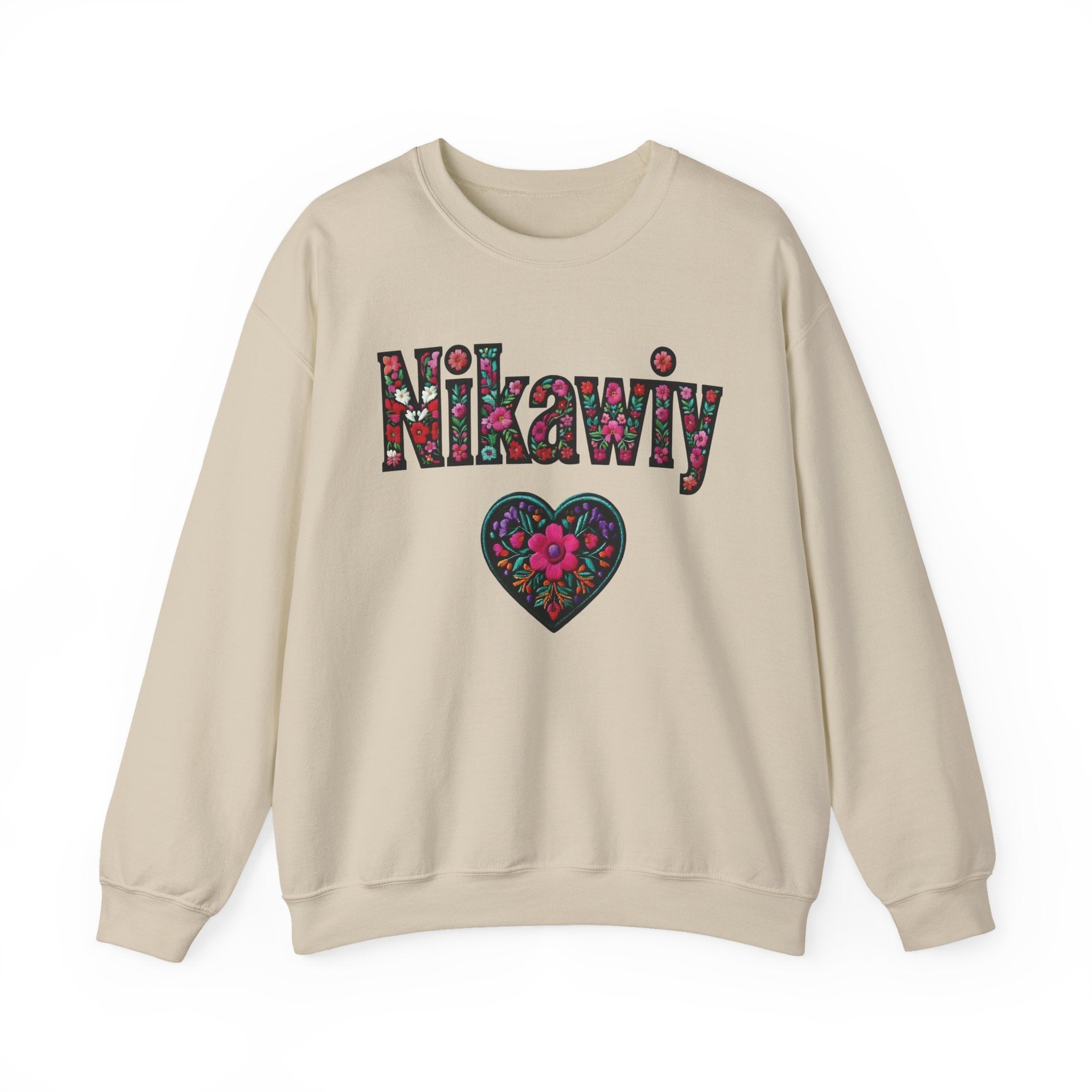 Nikawiy Floral Heart Sweatshirt