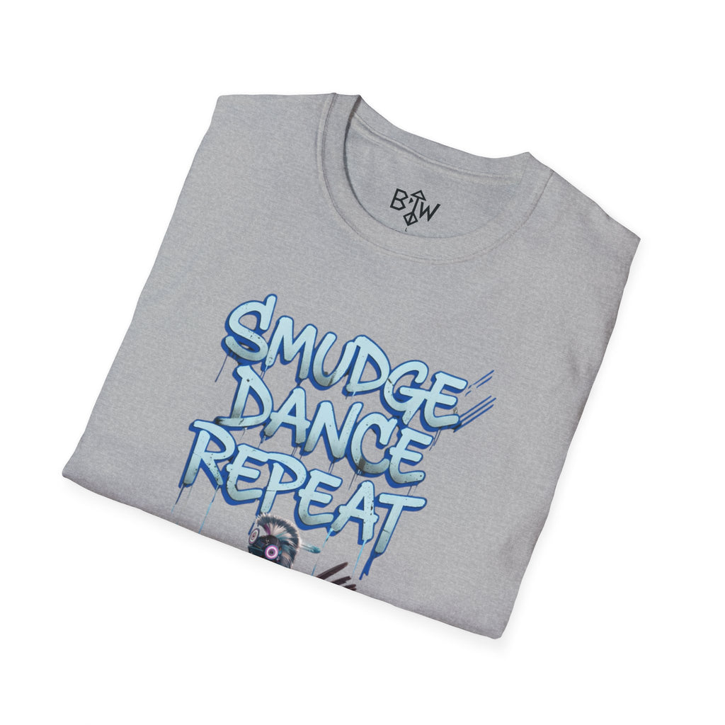 Smudge Dance Repeat T-Shirt — Tribal Dancer Graphic Tee