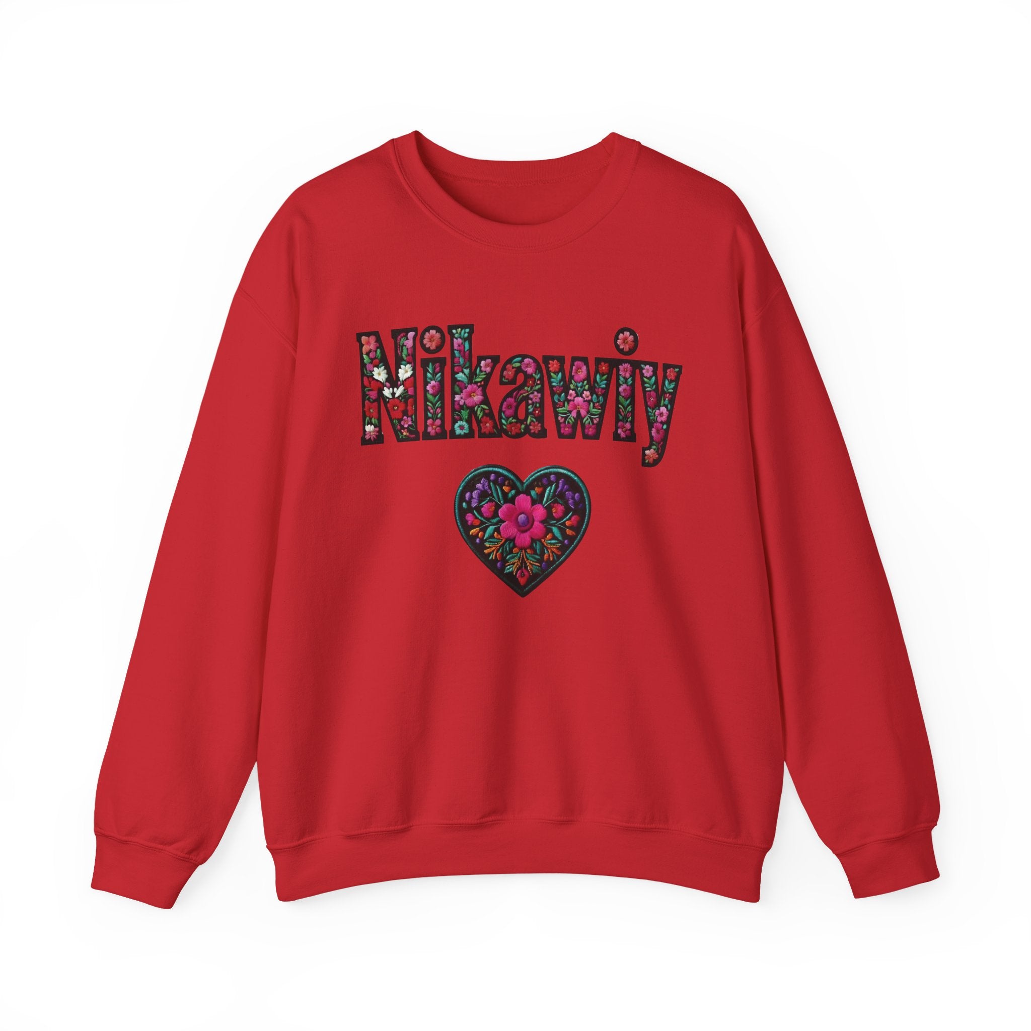 Nikawiy Floral Heart Sweatshirt