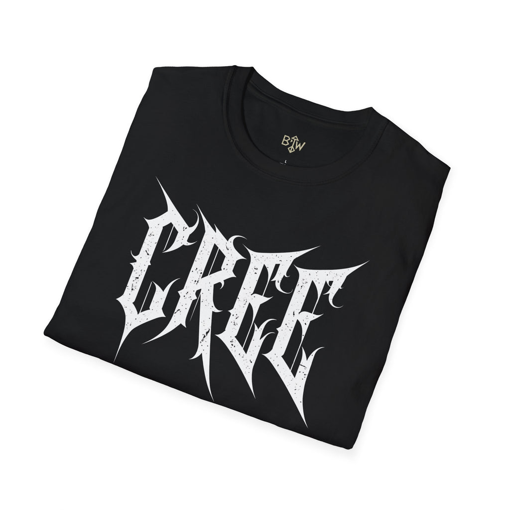 Cree Gothic Metal Logo T-Shirt