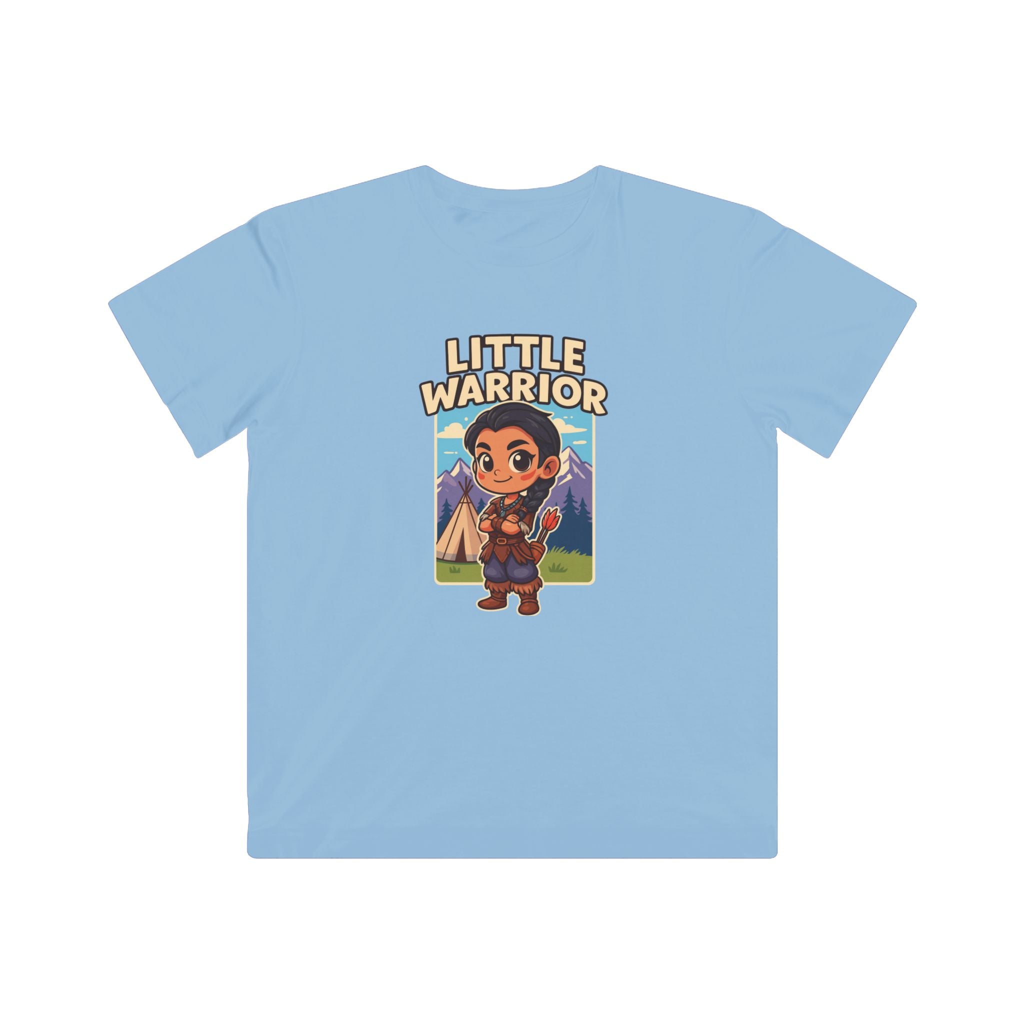 Little Warrior Kids T‑Shirt — Cute Adventure Graphic Tee for Boys & Girls