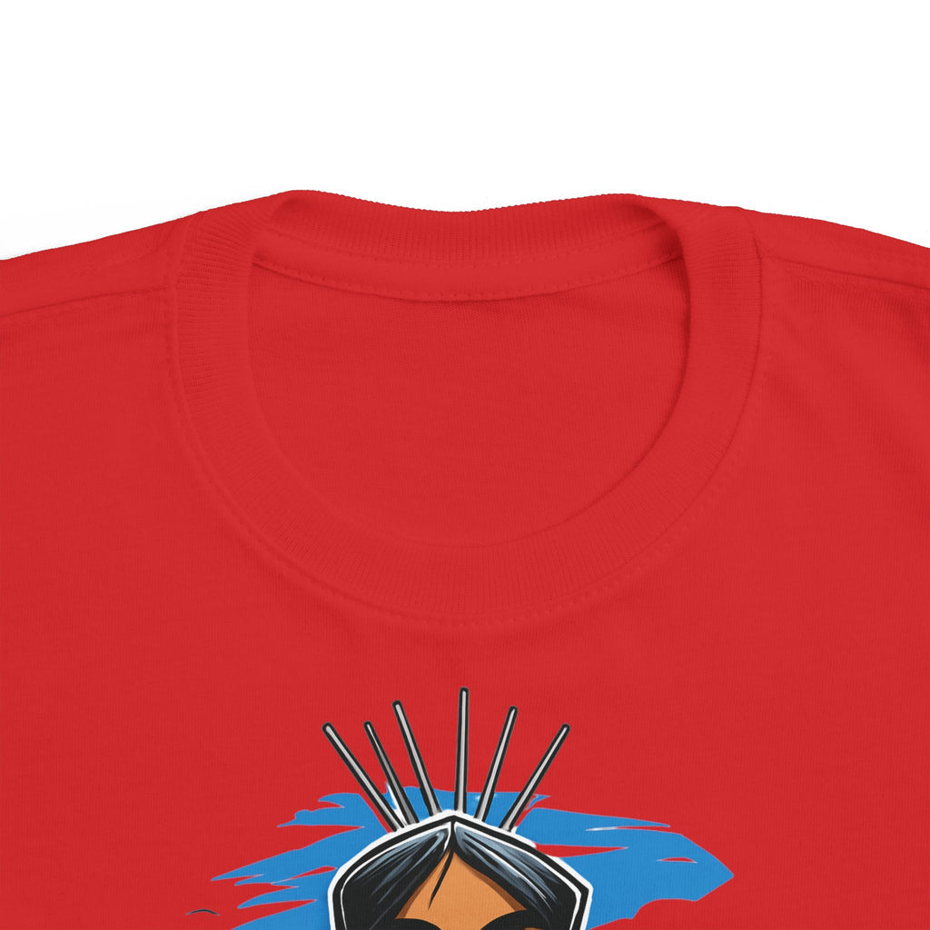 Little Warrior Vibes Toddler Tee — Cute Native-Inspired Character Shirt for Kids
