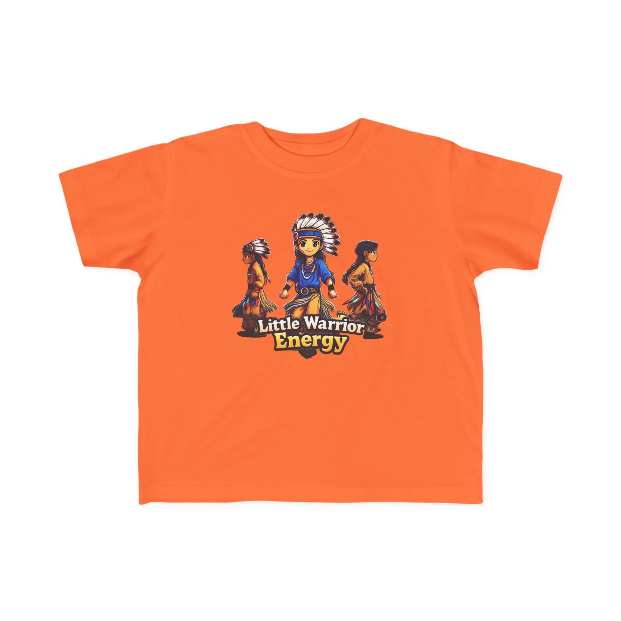 Toddler Tee — "Little Warrior Energy" Native Kids Graphic Shirt