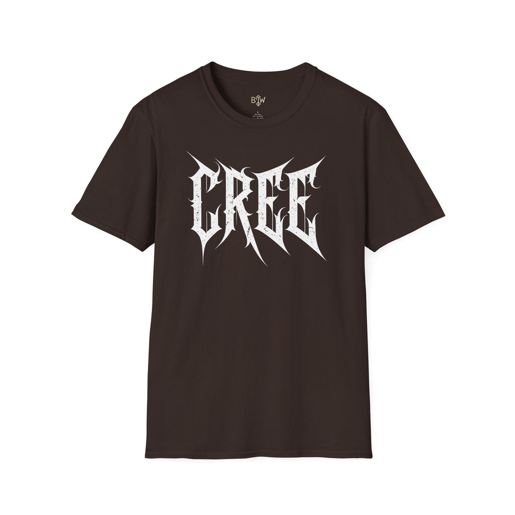 Cree Gothic Metal Logo T-Shirt