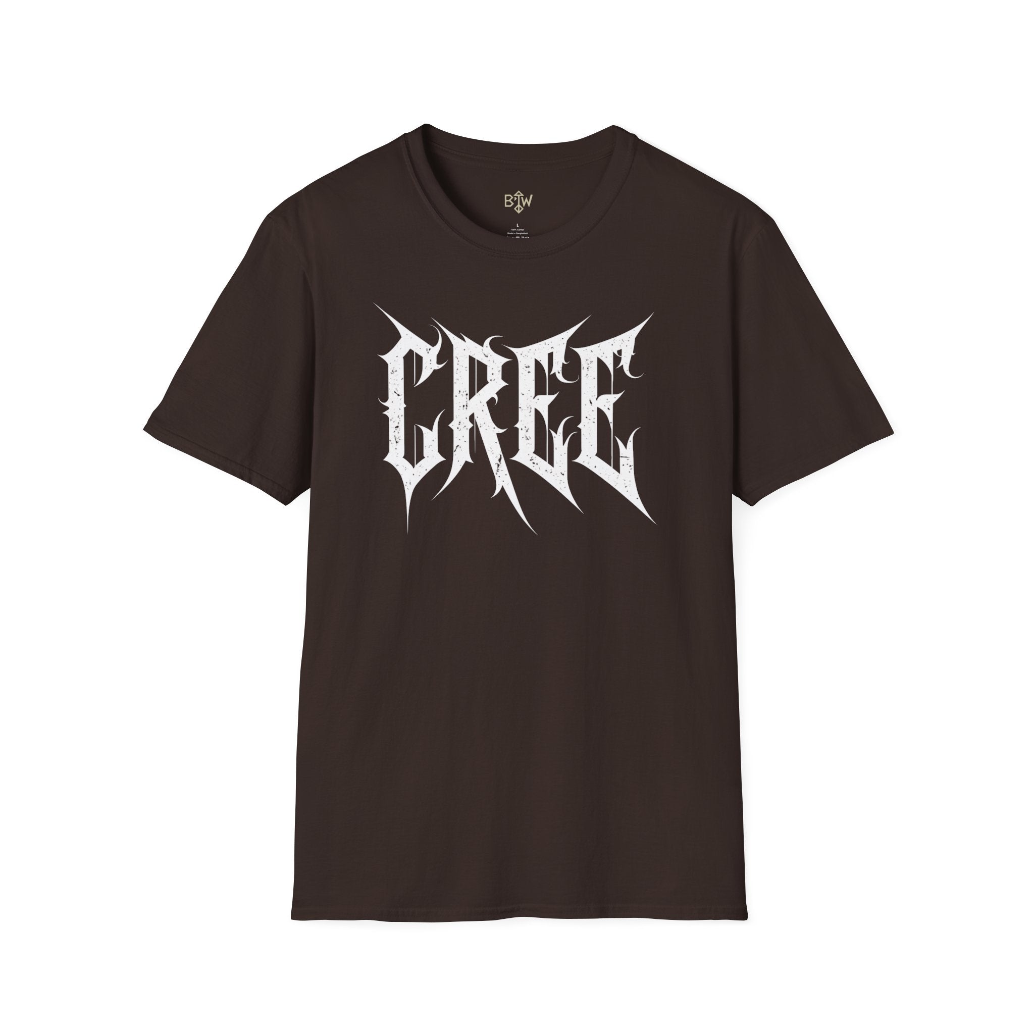 Cree Gothic Metal Logo T-Shirt