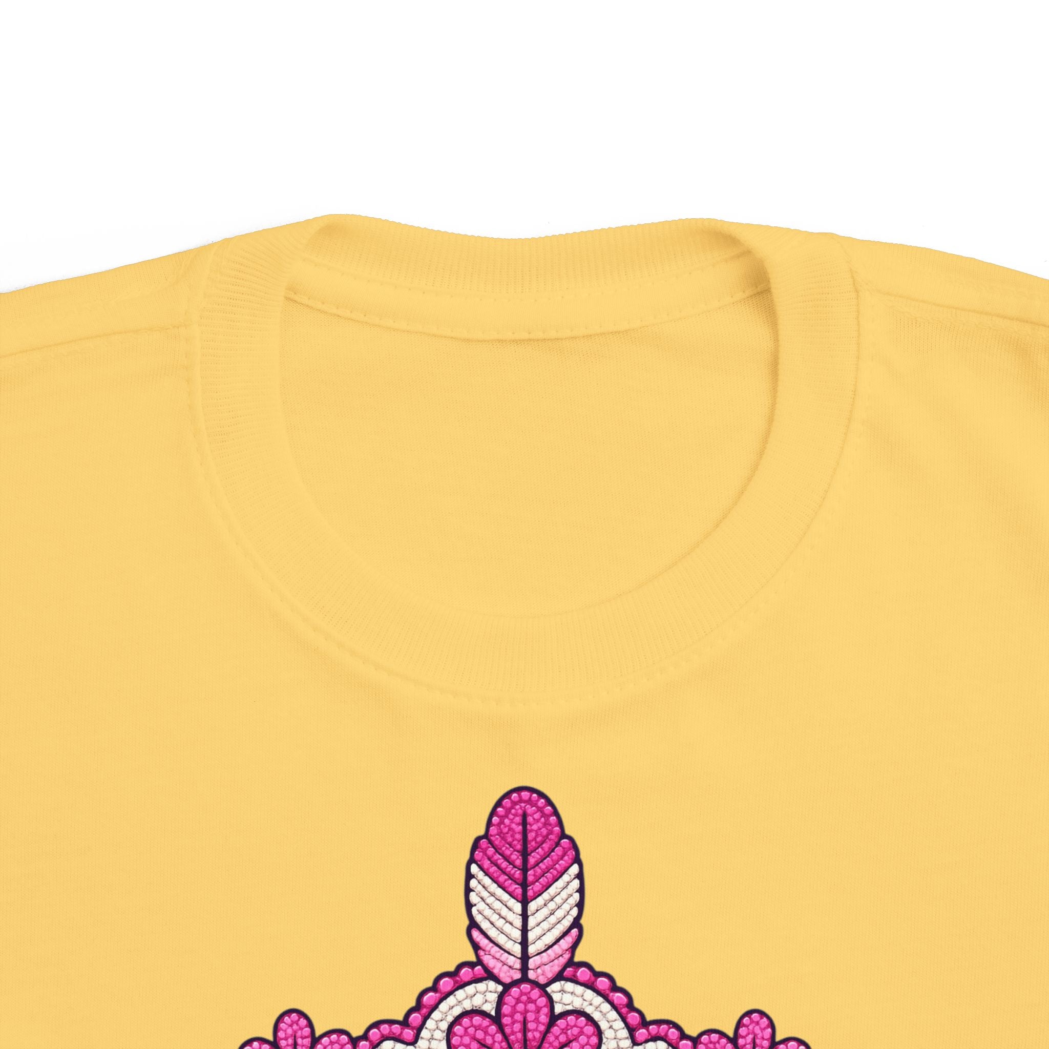 Toddler Princess Crown Tee — Pink 'Princess' Graphic Kids Shirt