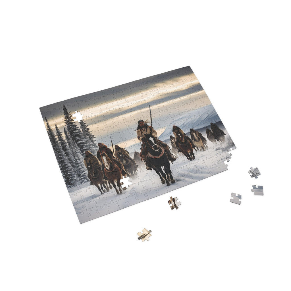 Indigenous Warriors on Horseback  Puzzle
