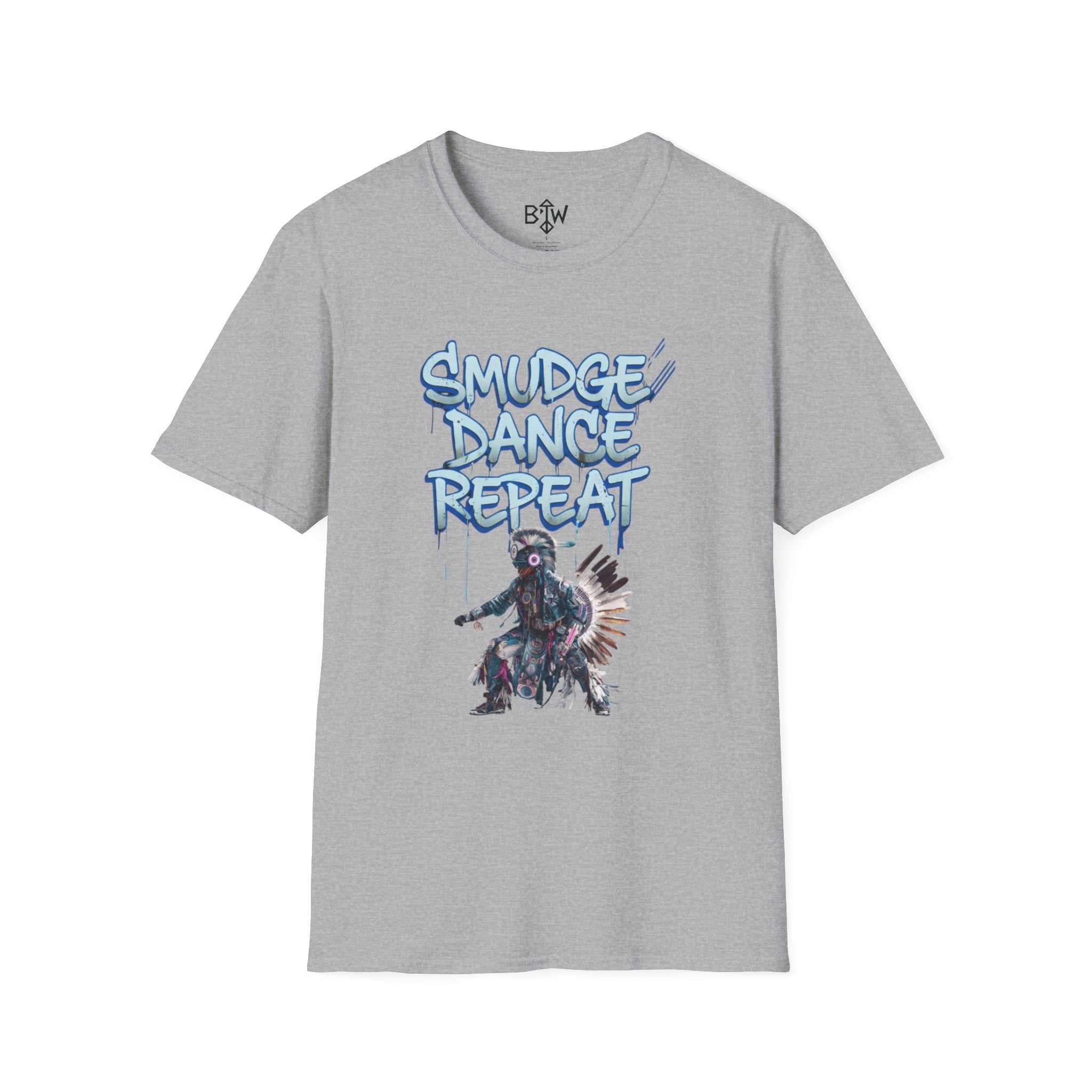 Smudge Dance Repeat T-Shirt — Tribal Dancer Graphic Tee