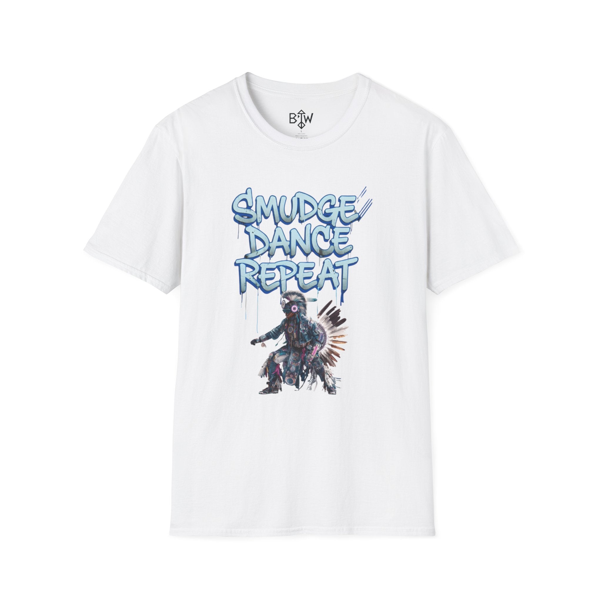 Smudge Dance Repeat T-Shirt — Tribal Dancer Graphic Tee