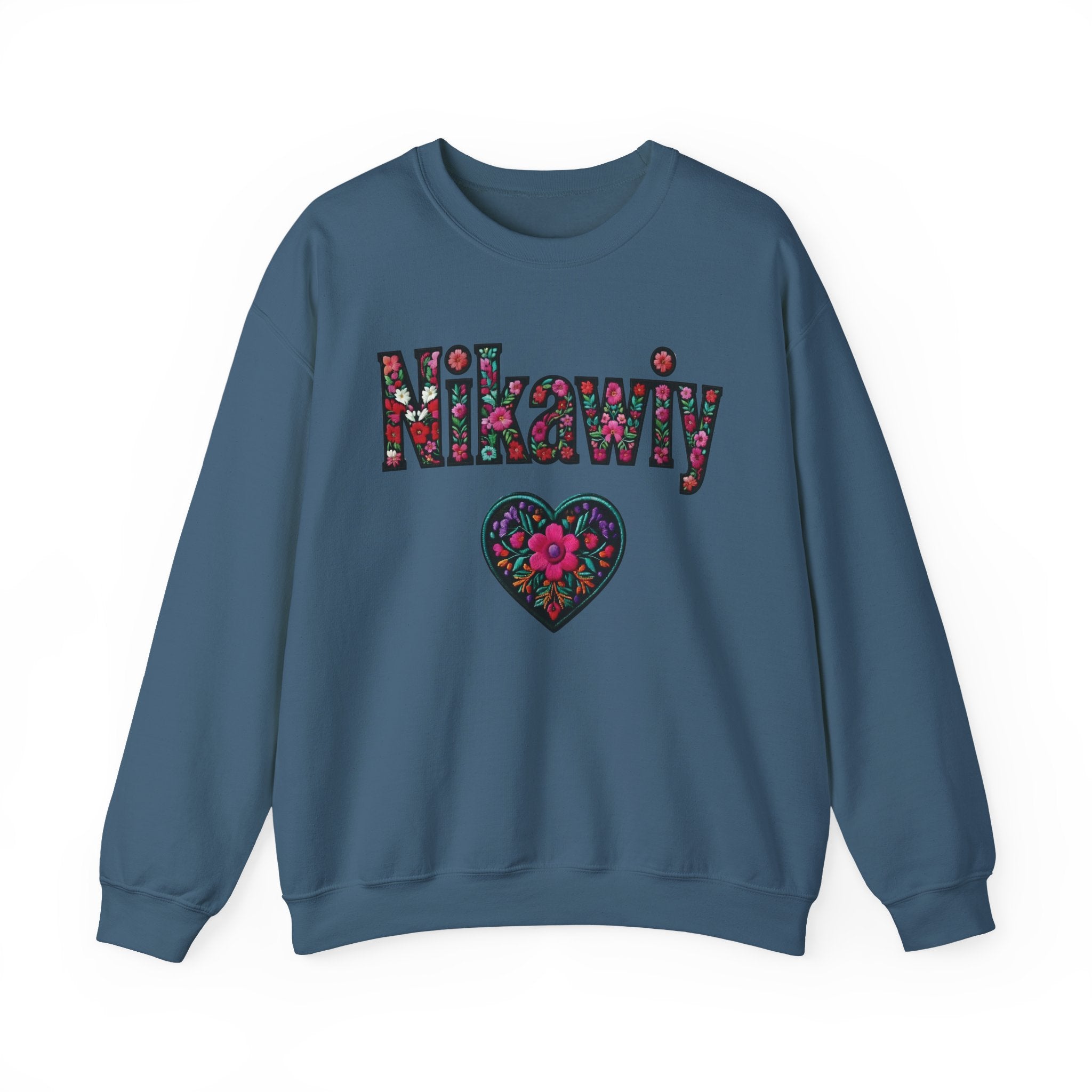 Nikawiy Floral Heart Sweatshirt