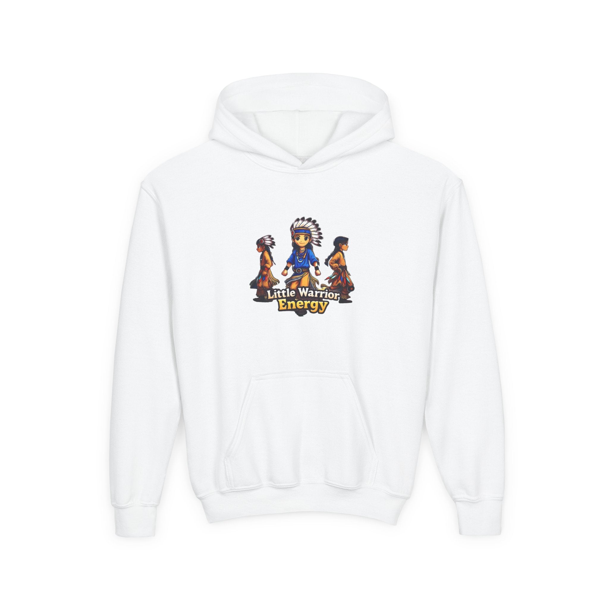 Youth Hoodie — Little Warriors Energy Graphic Pullover
